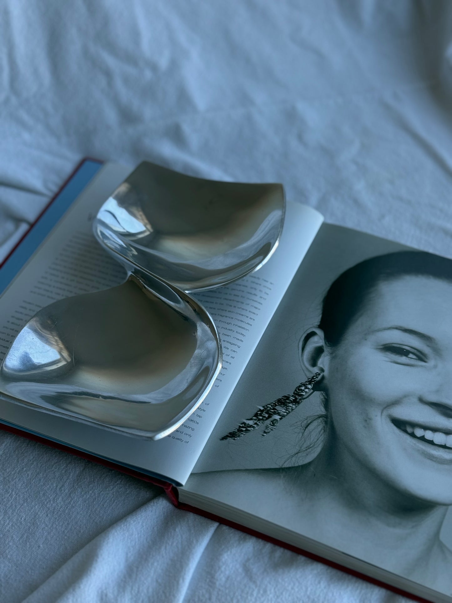 Vintage Sculptural Aluminum Dish