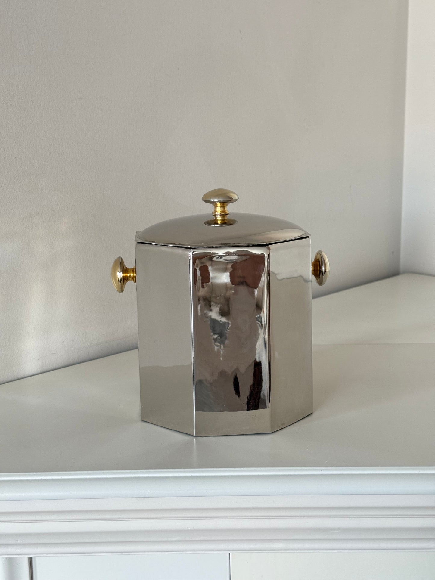 Vintage Silver-Plated Lidded Container / Ice Bucket