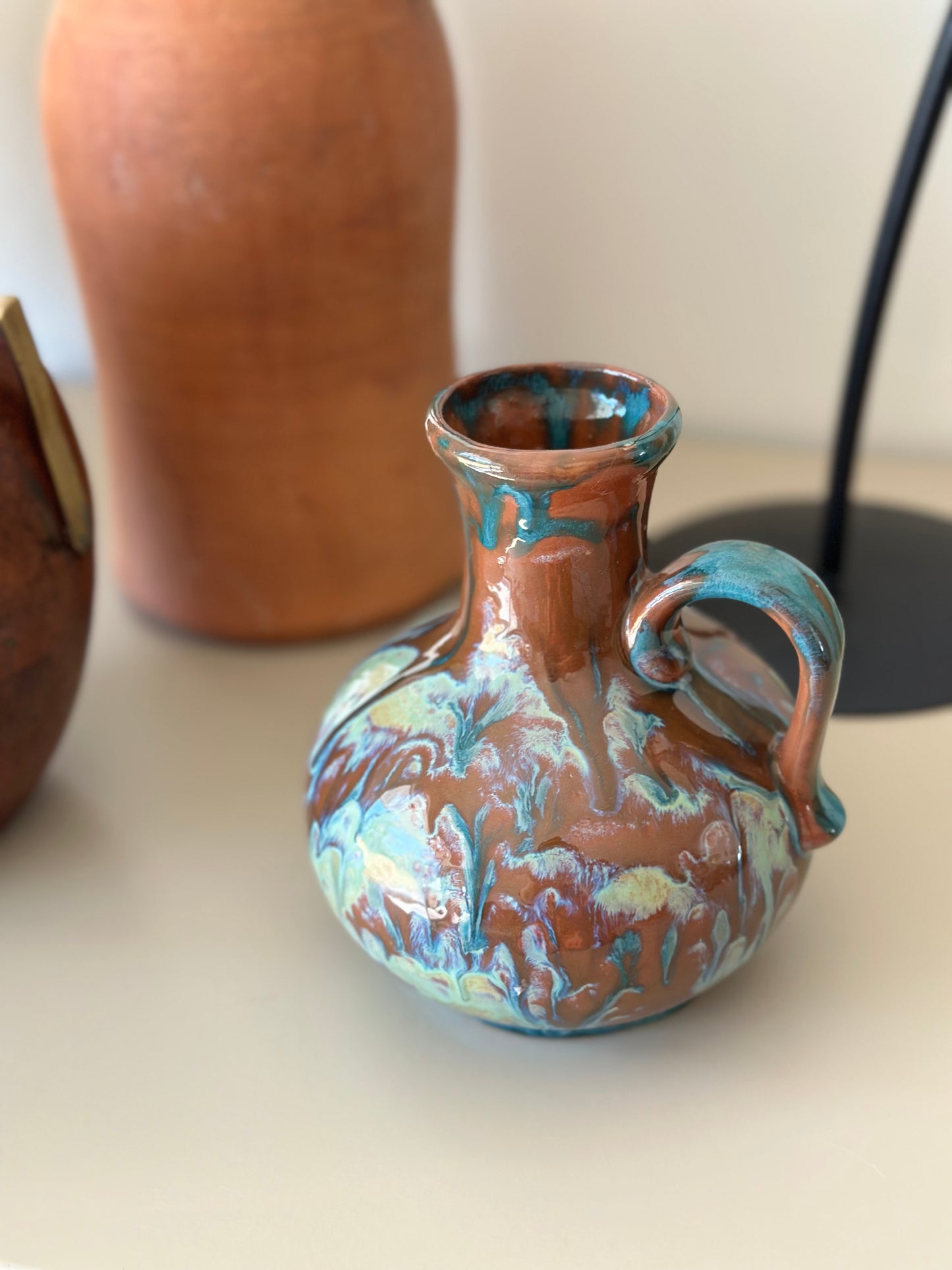 Ceramic pitcher vase