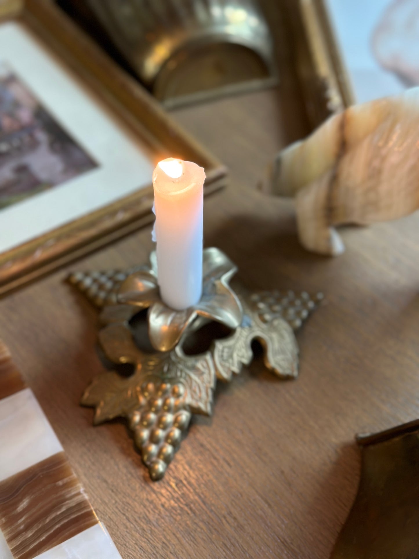 Vintage brass candleholder