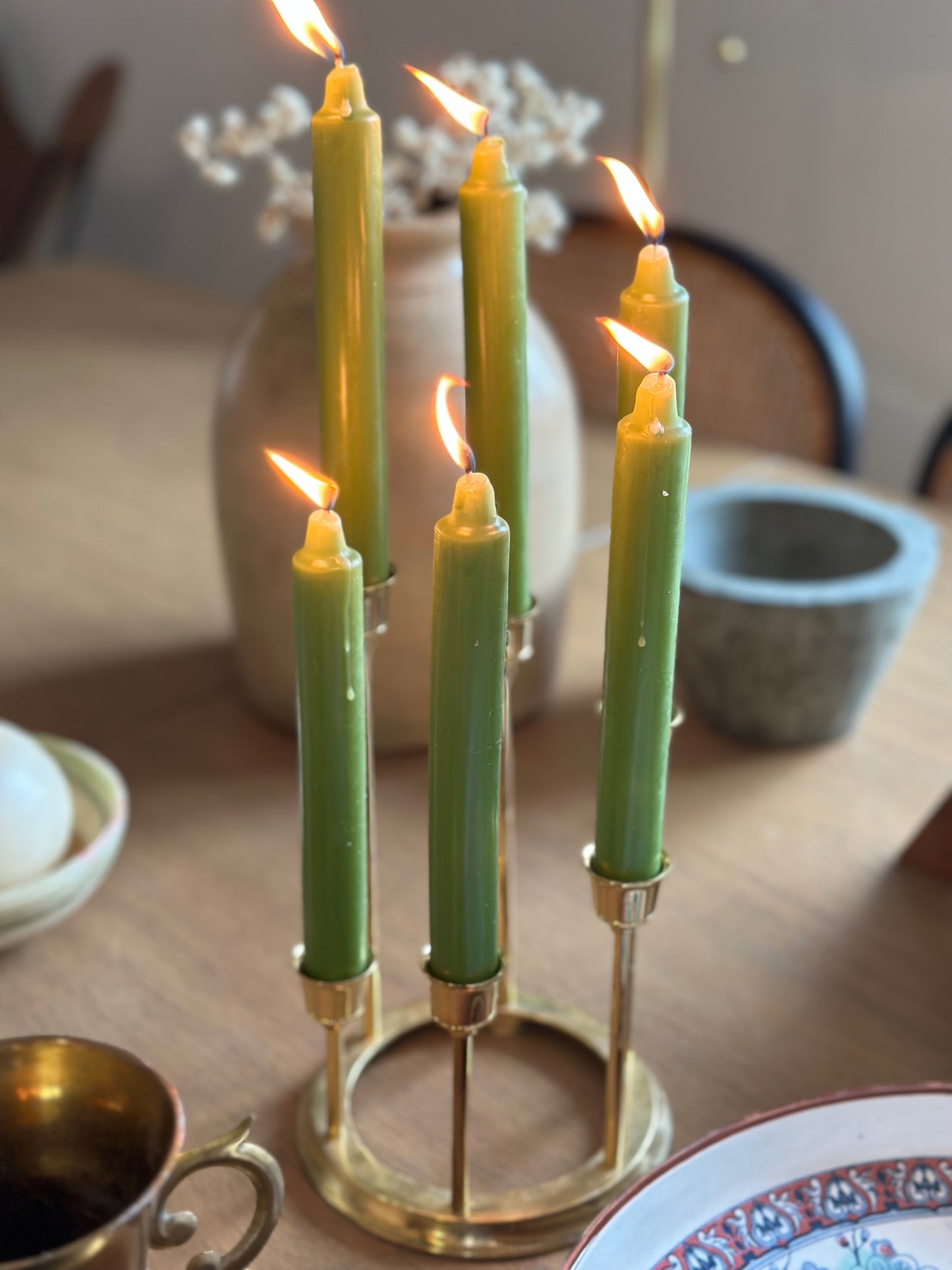 Brass candelabra