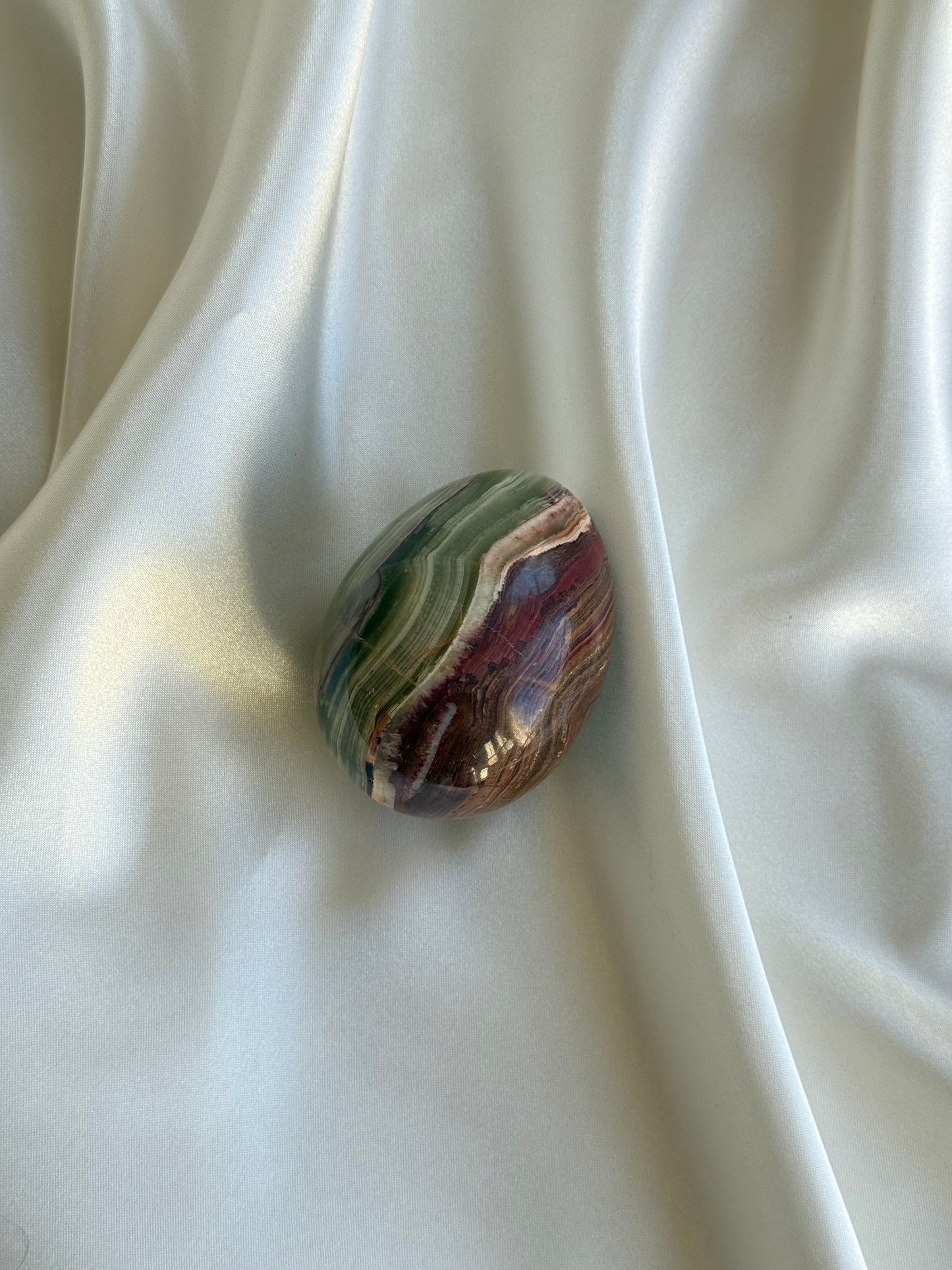 Vintage Onyx Egg Sculpture