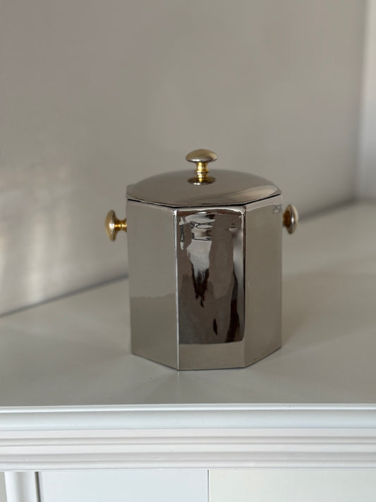 Vintage Silver-Plated Lidded Container / Ice Bucket