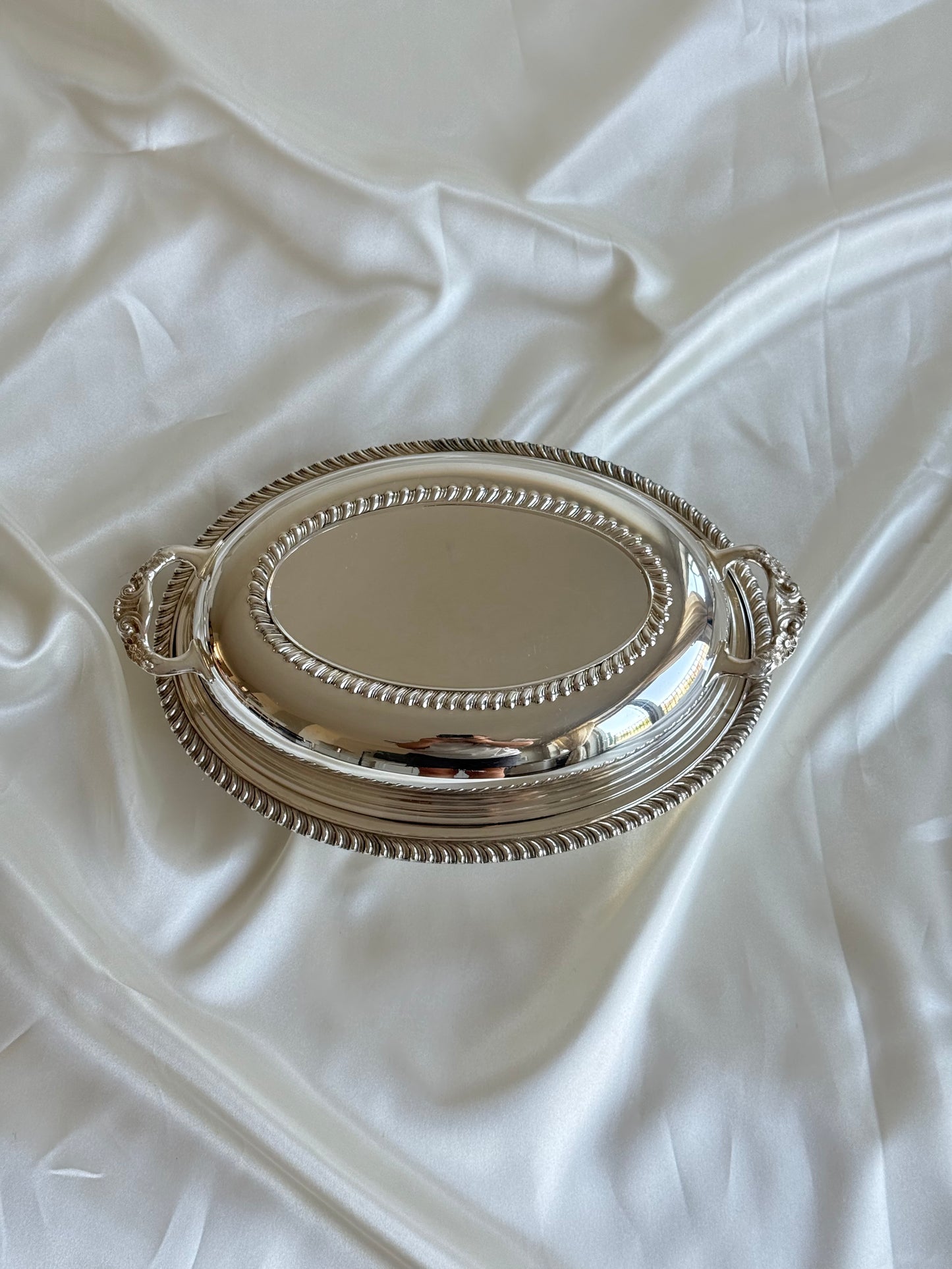 Vintage Silver-Plated Lidded Entrée Dish