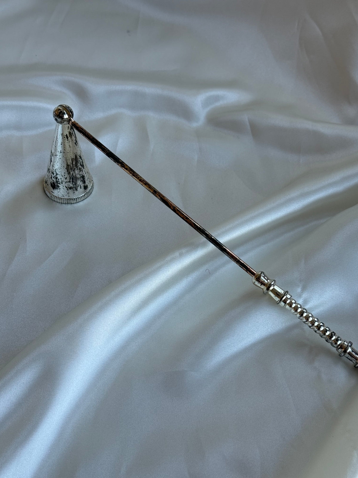 Vintage Silver-Tone Candle Snuffer