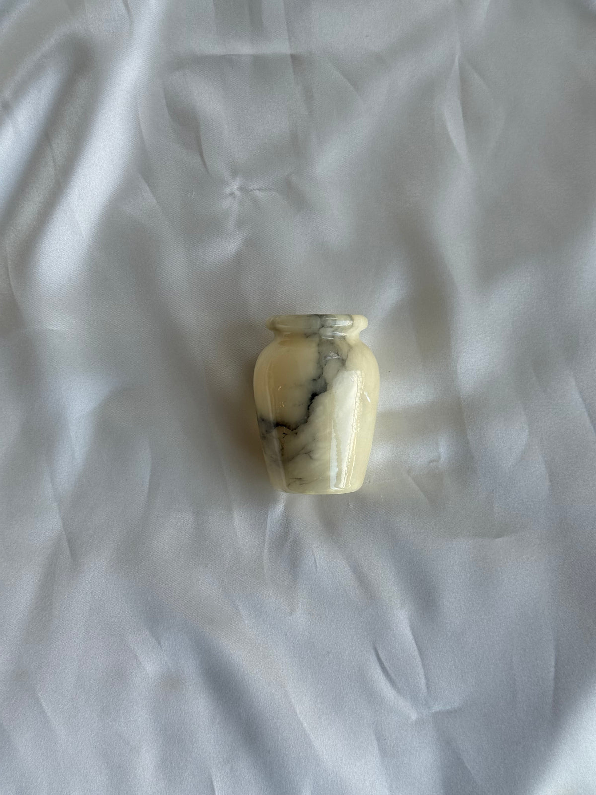Vintage Mini Alabaster Bud Vase