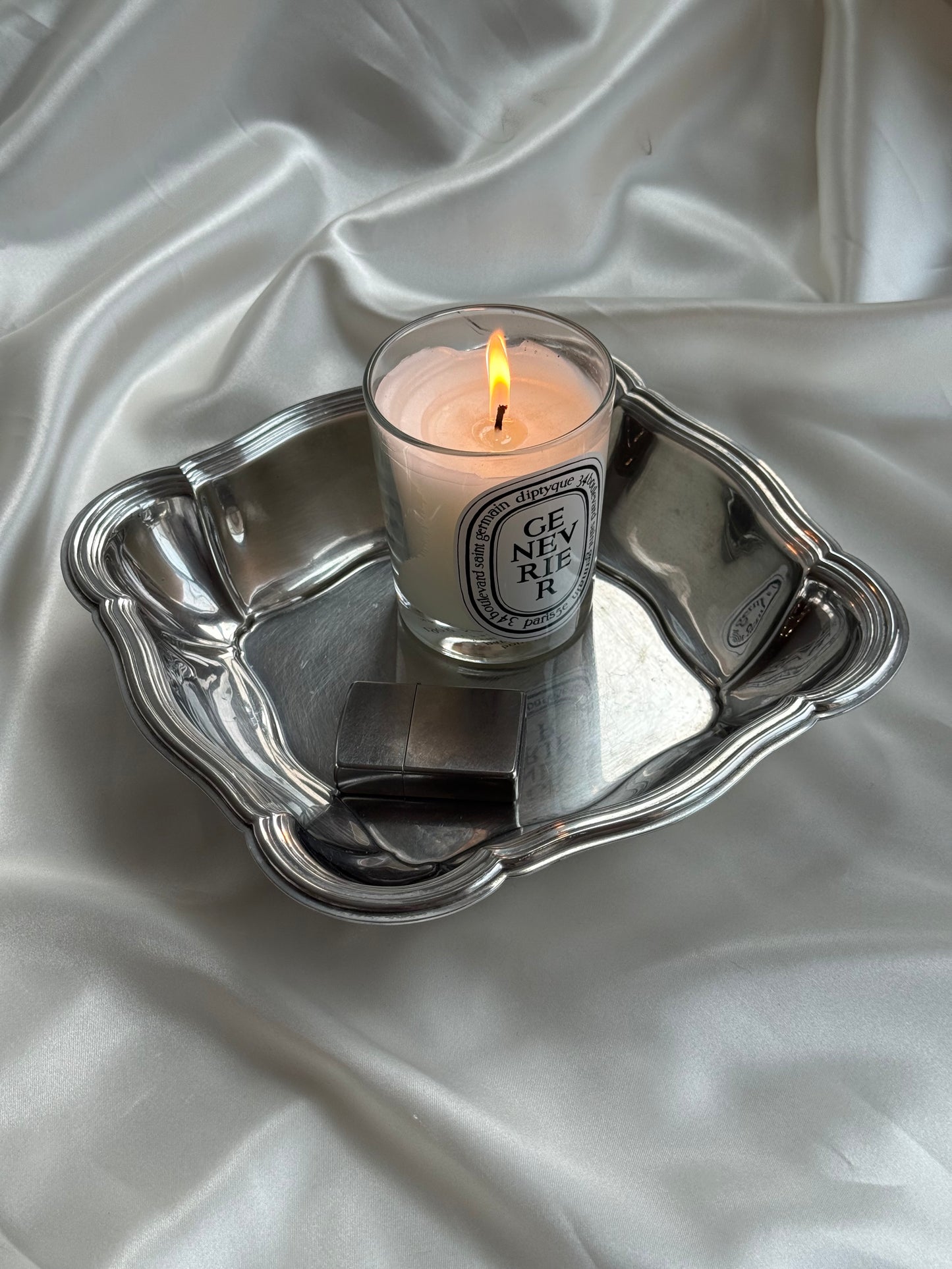 Vintage Italian Stainless Steel Serving Tray