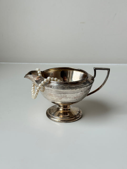 Vintage Silver-Plated Gravy Boat / Sauce Server