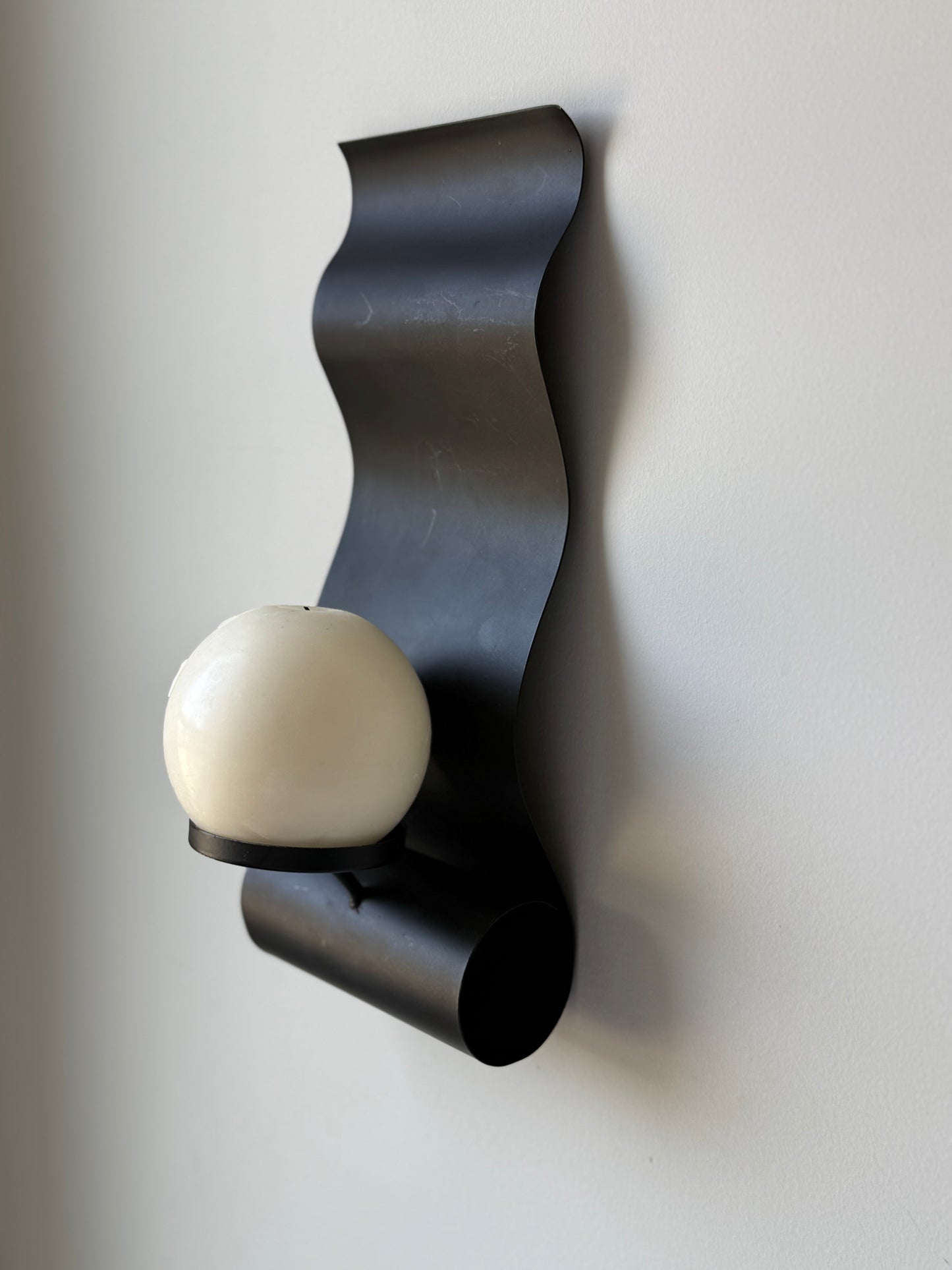 Pair of Vintage Wavy Wall Sconces