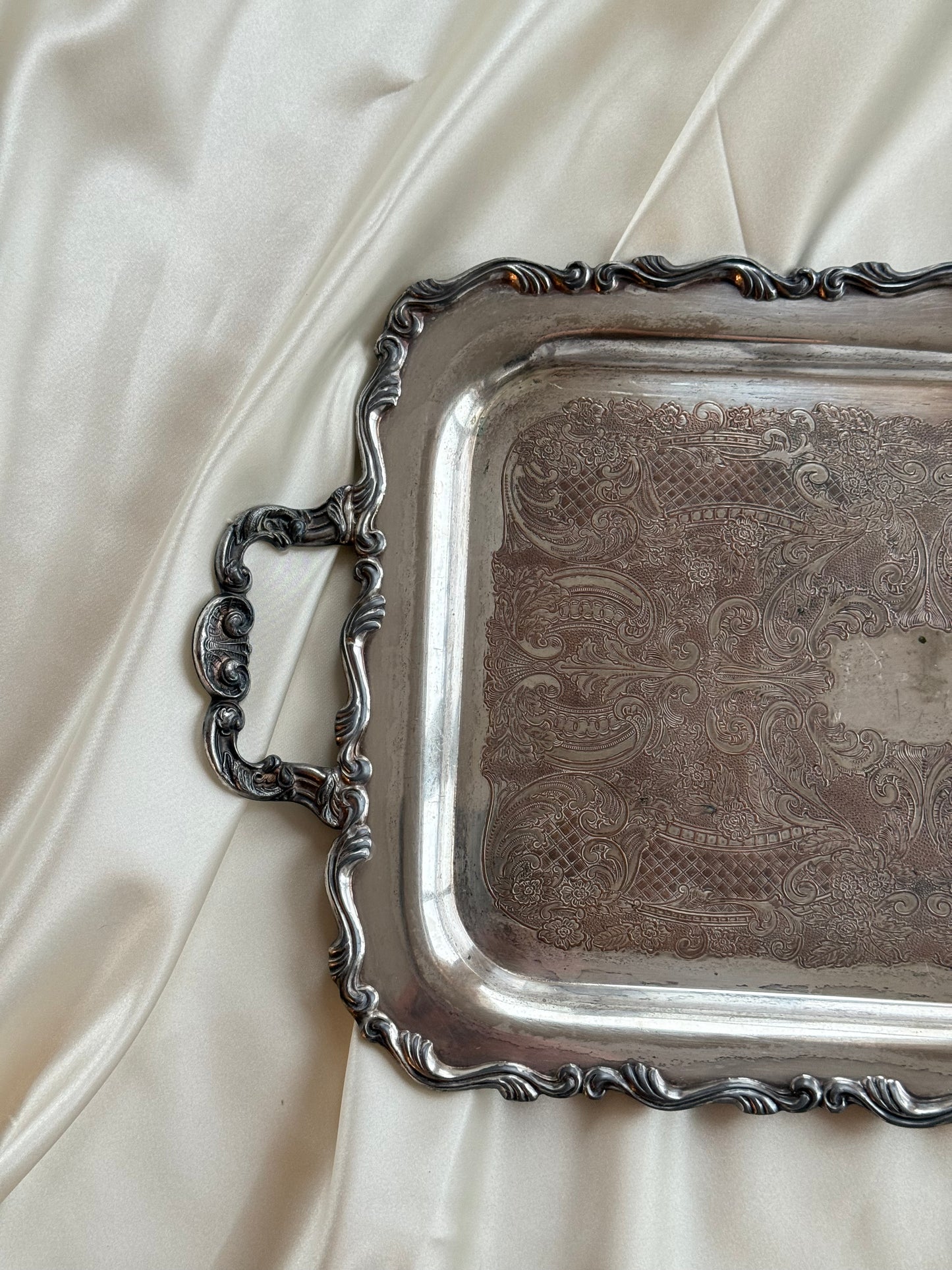 Medium size Silver Plated serving tray