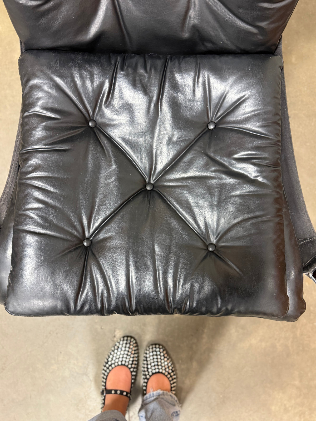 Vintage Mid-Century Modern Plydesigns Bentwood Leather Lounge Chair