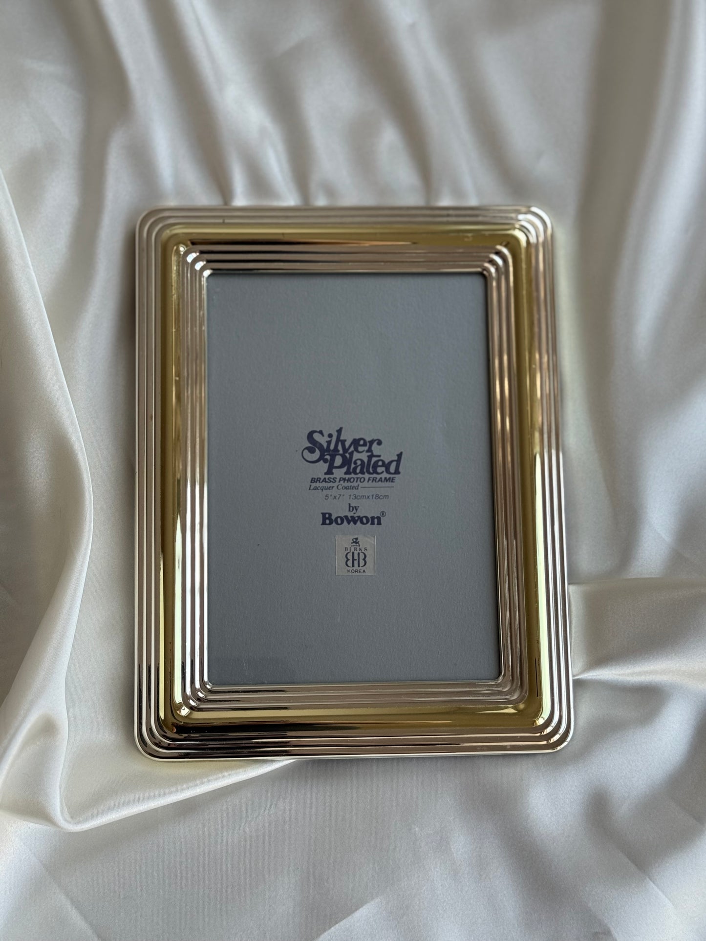 Silver Plated Brass Photo Frame by Bowon