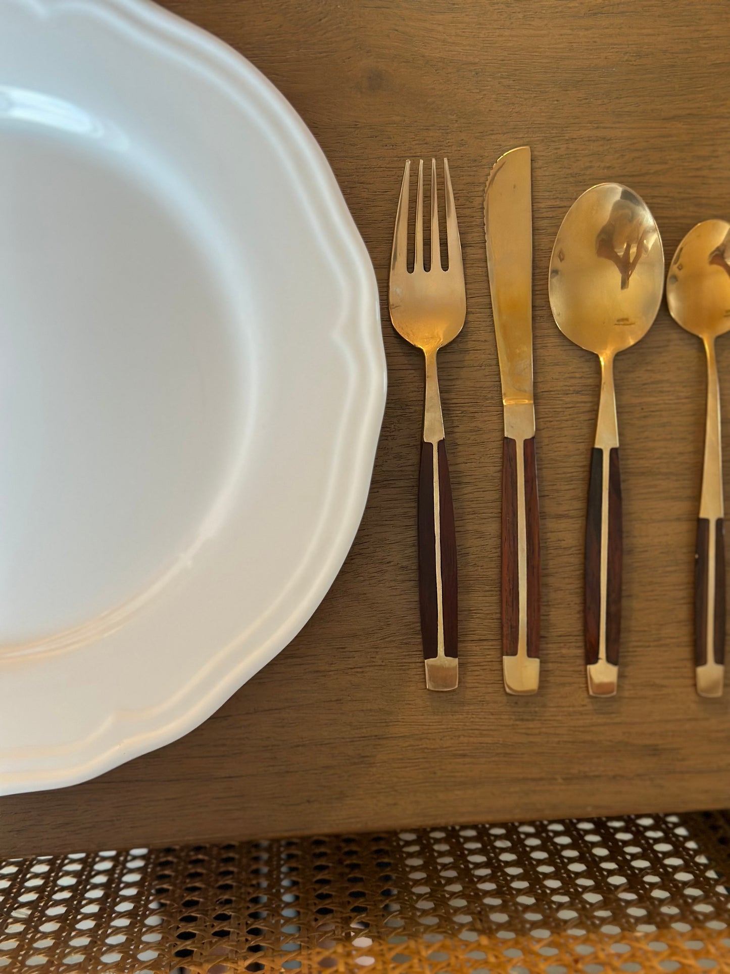 Jean-Claude bronze&Rosewood Utensils