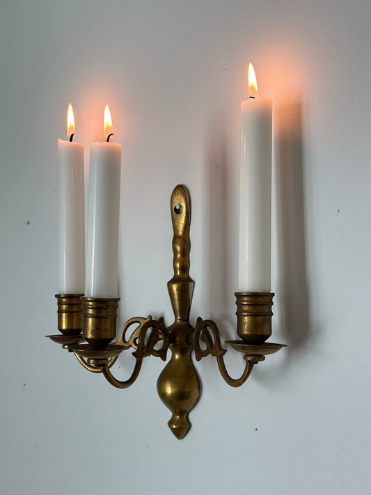 Vintage brass sconce