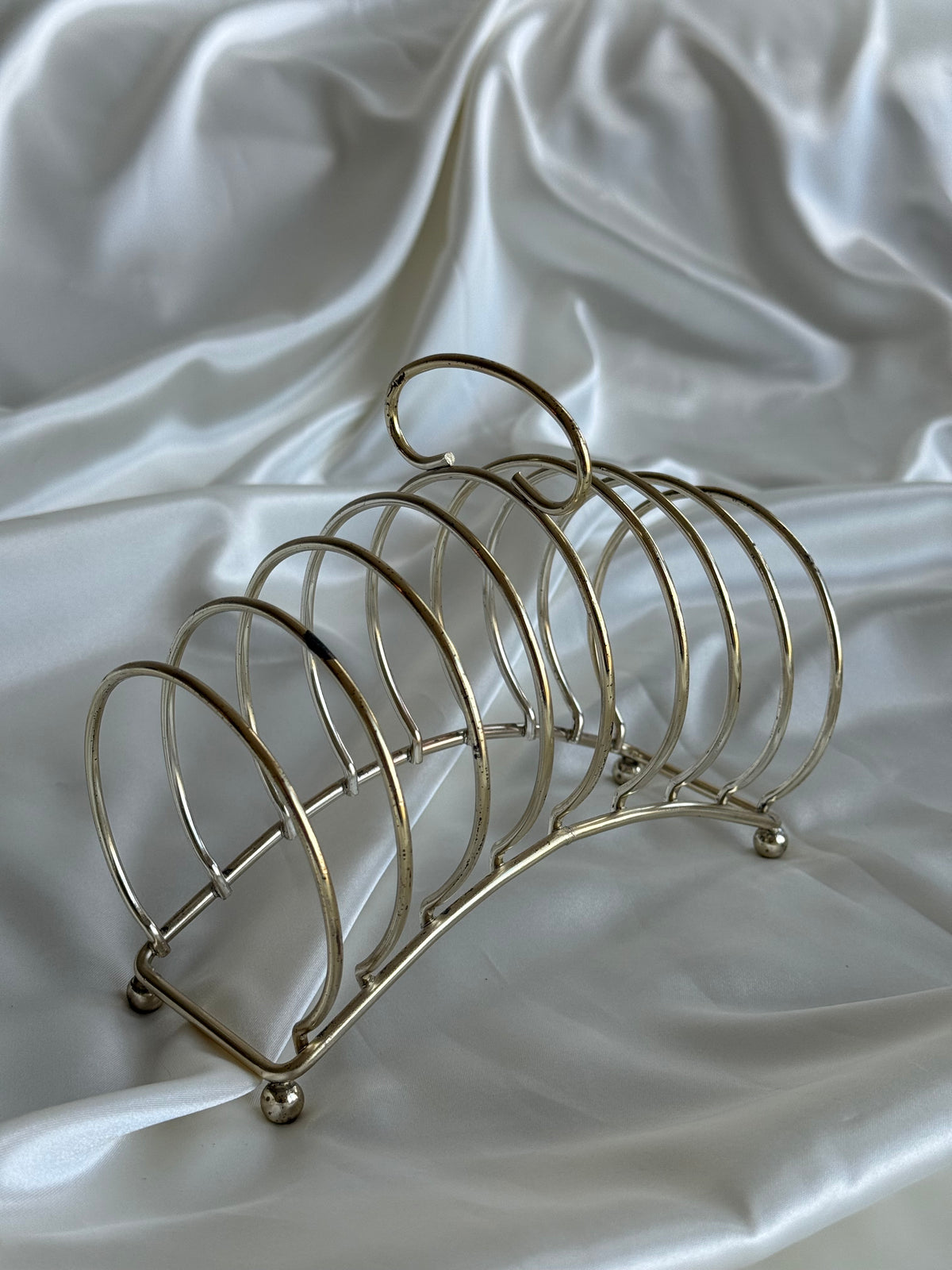 Vintage silver plated toast rack – Made in England