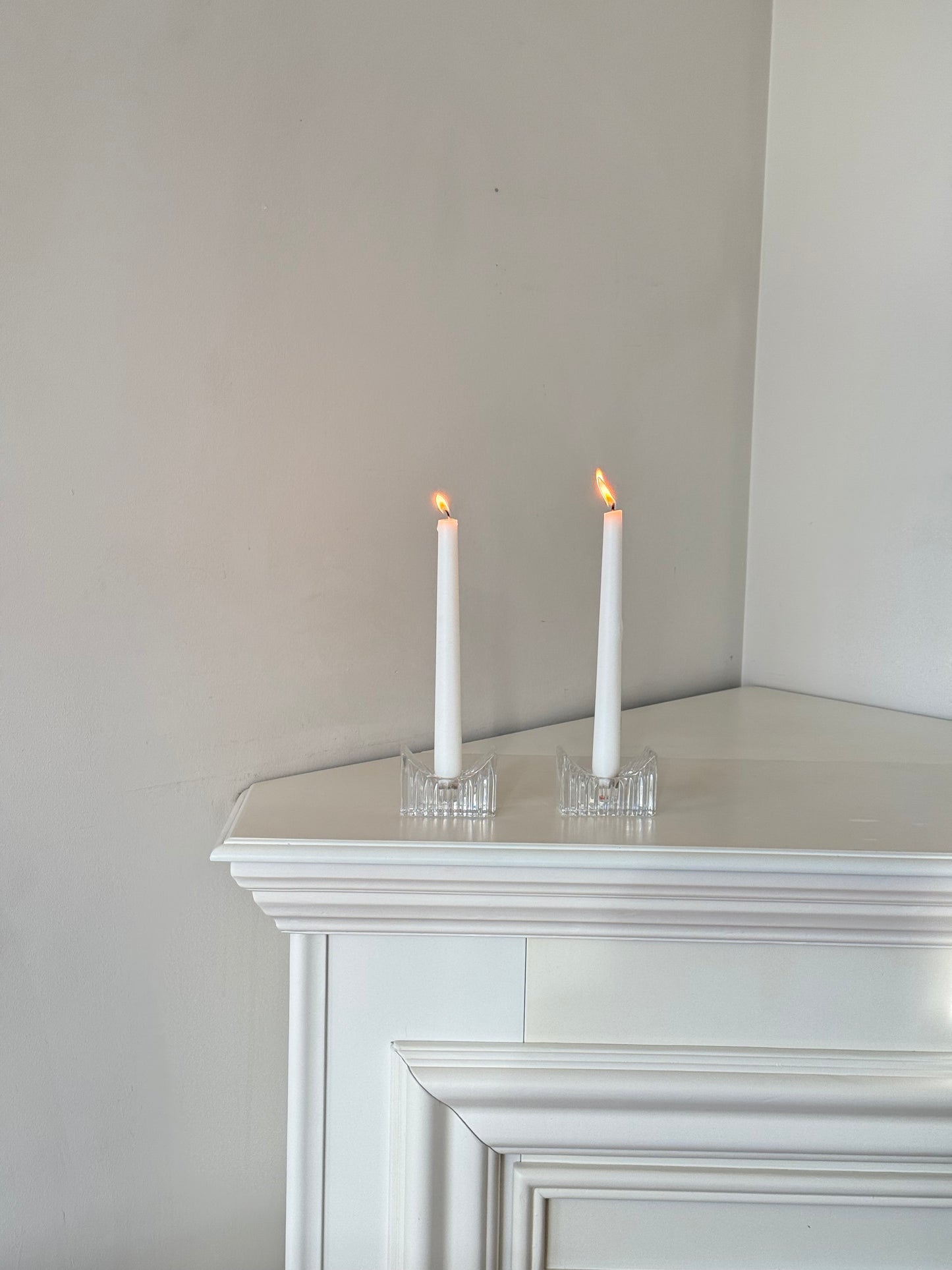 Vintage Mikasa Crystal Taper Candle Holders – Set of 2