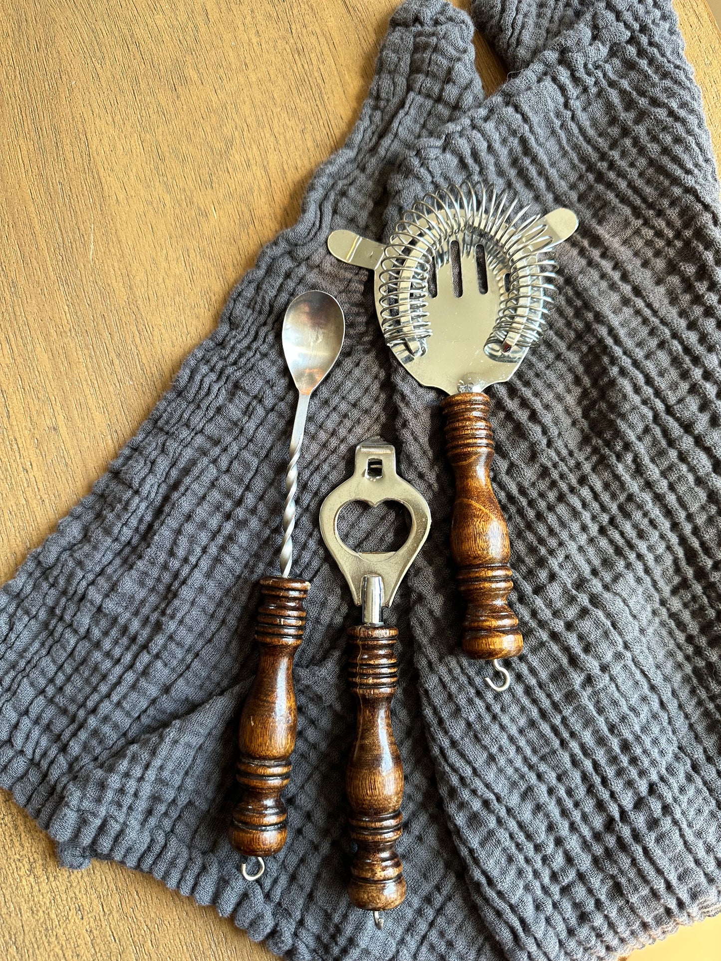 Vintage brass tool set