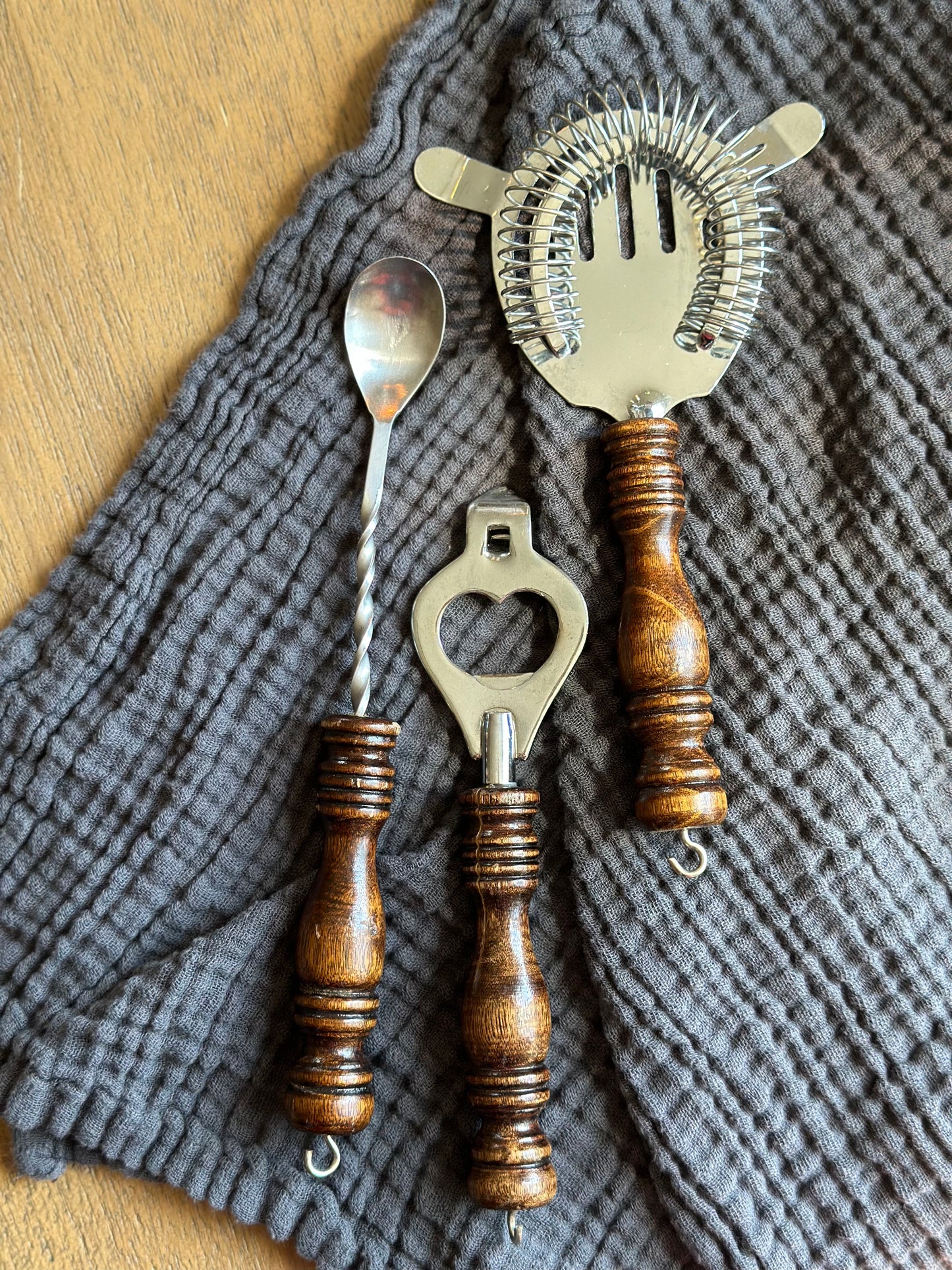 Vintage brass tool set