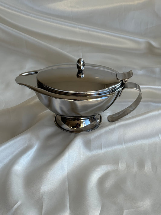 Vintage OGGI Stainless Steel Insulated Gravy Boat