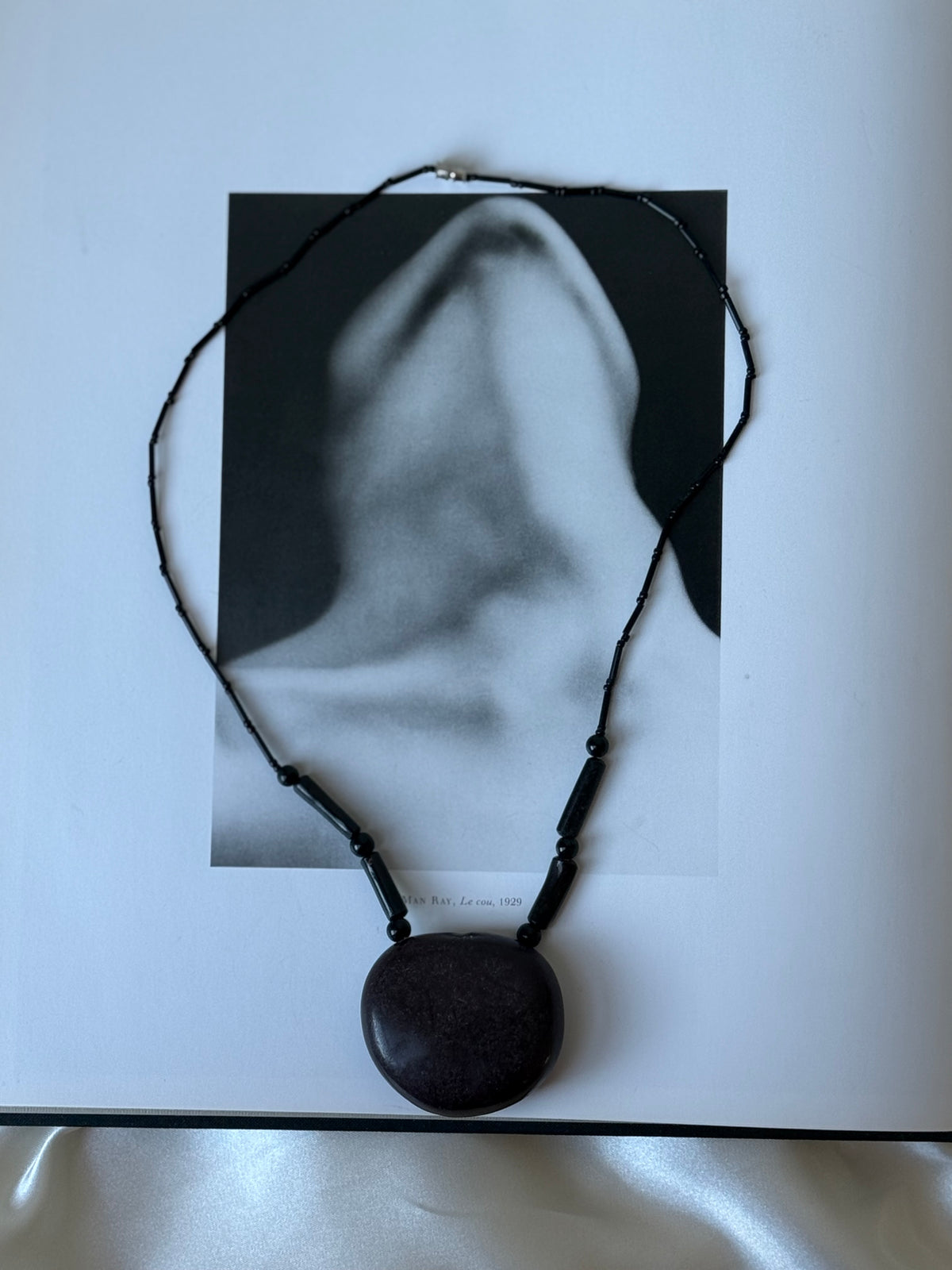 Vintage Modernist Oversized Pendant Necklace