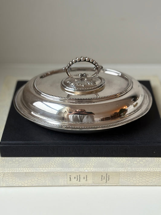 Vintage English Silver-Plated Covered Serving Dish – F. Brooks