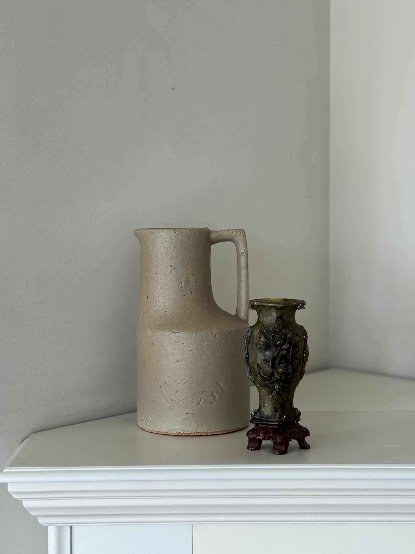 Vintage Hand-Carved Chinese Soapstone Vase