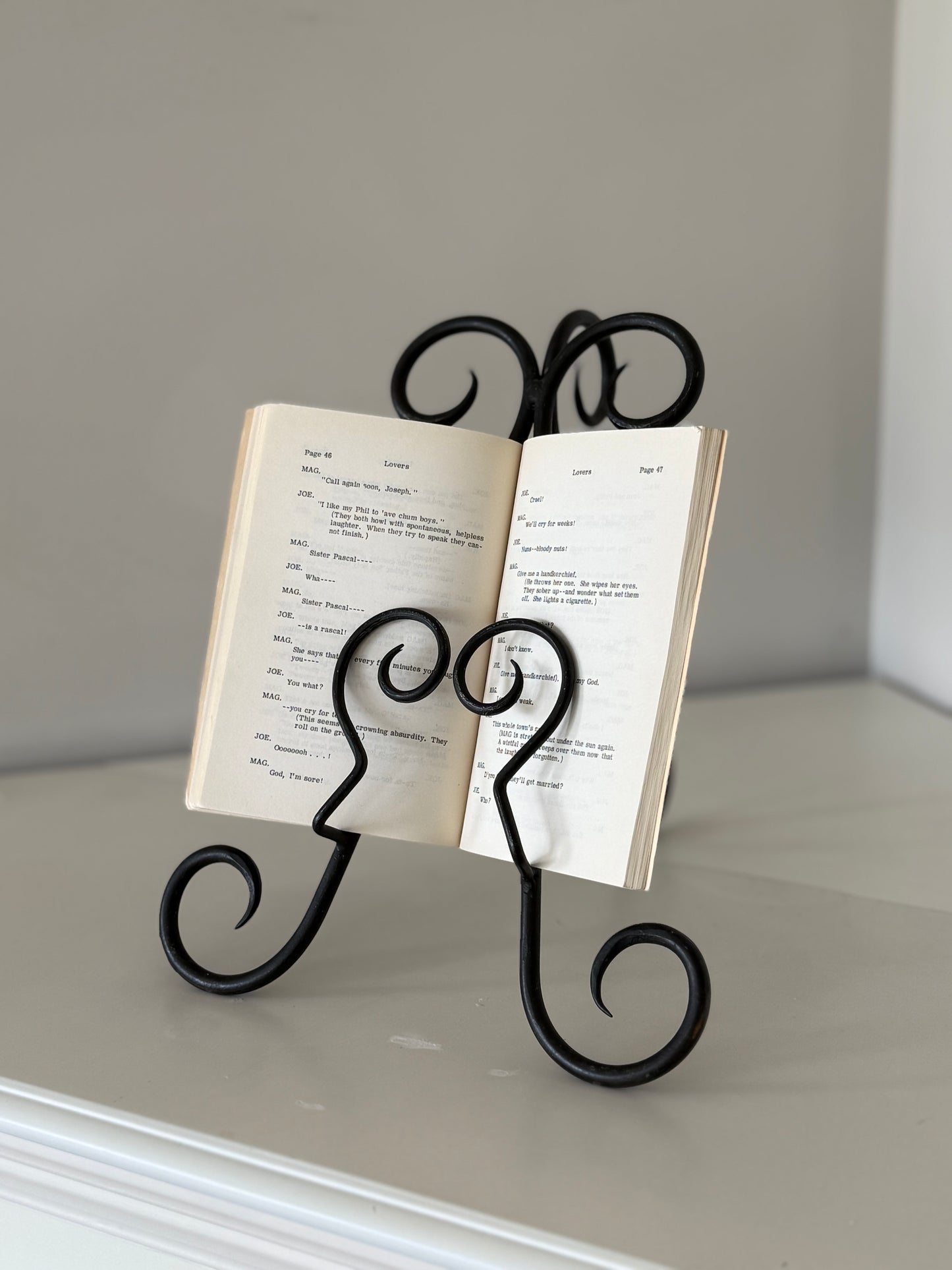 Vintage Wrought Iron Display Easel