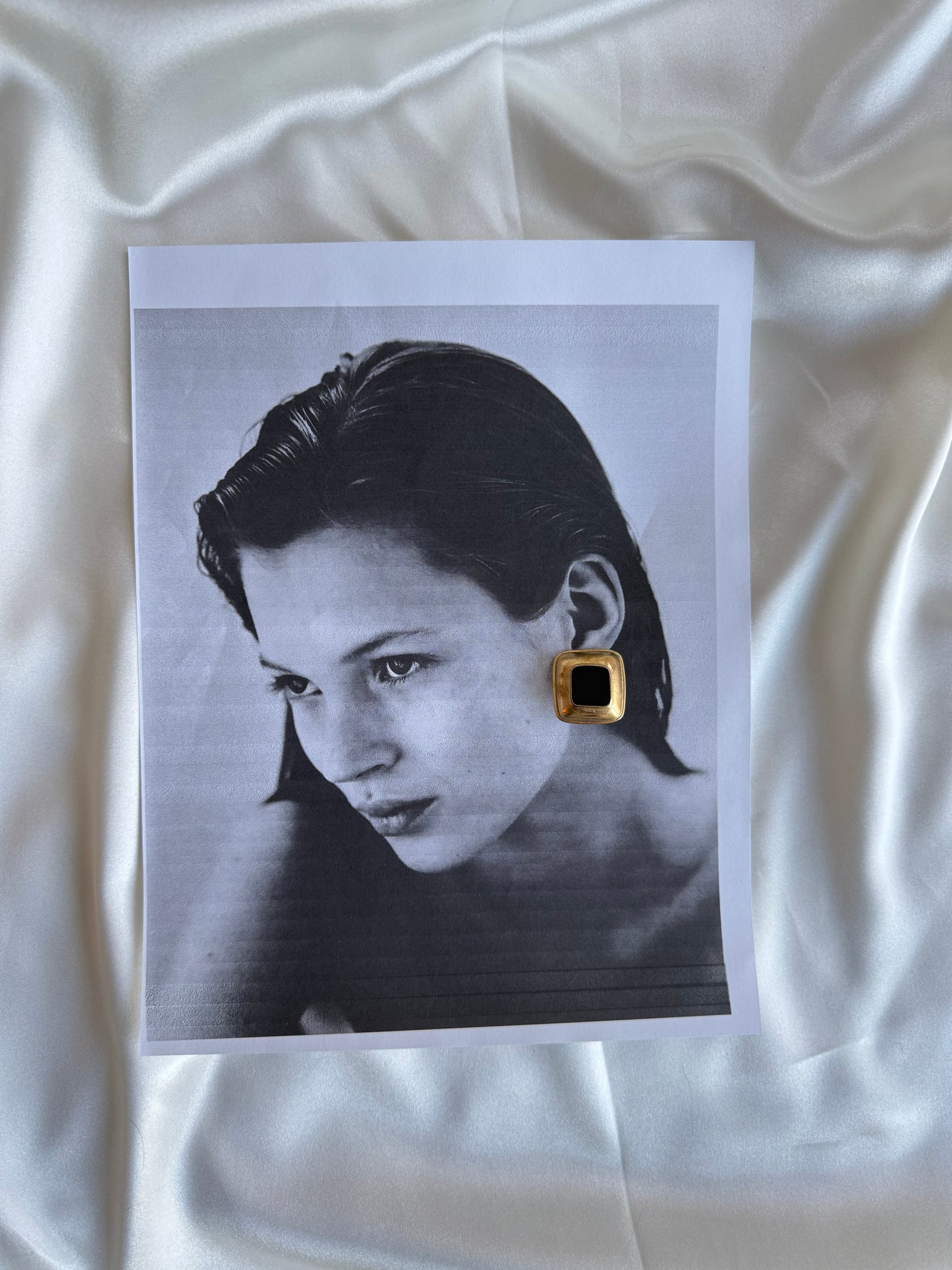 Vintage Gold-Tone Clip-On Earrings