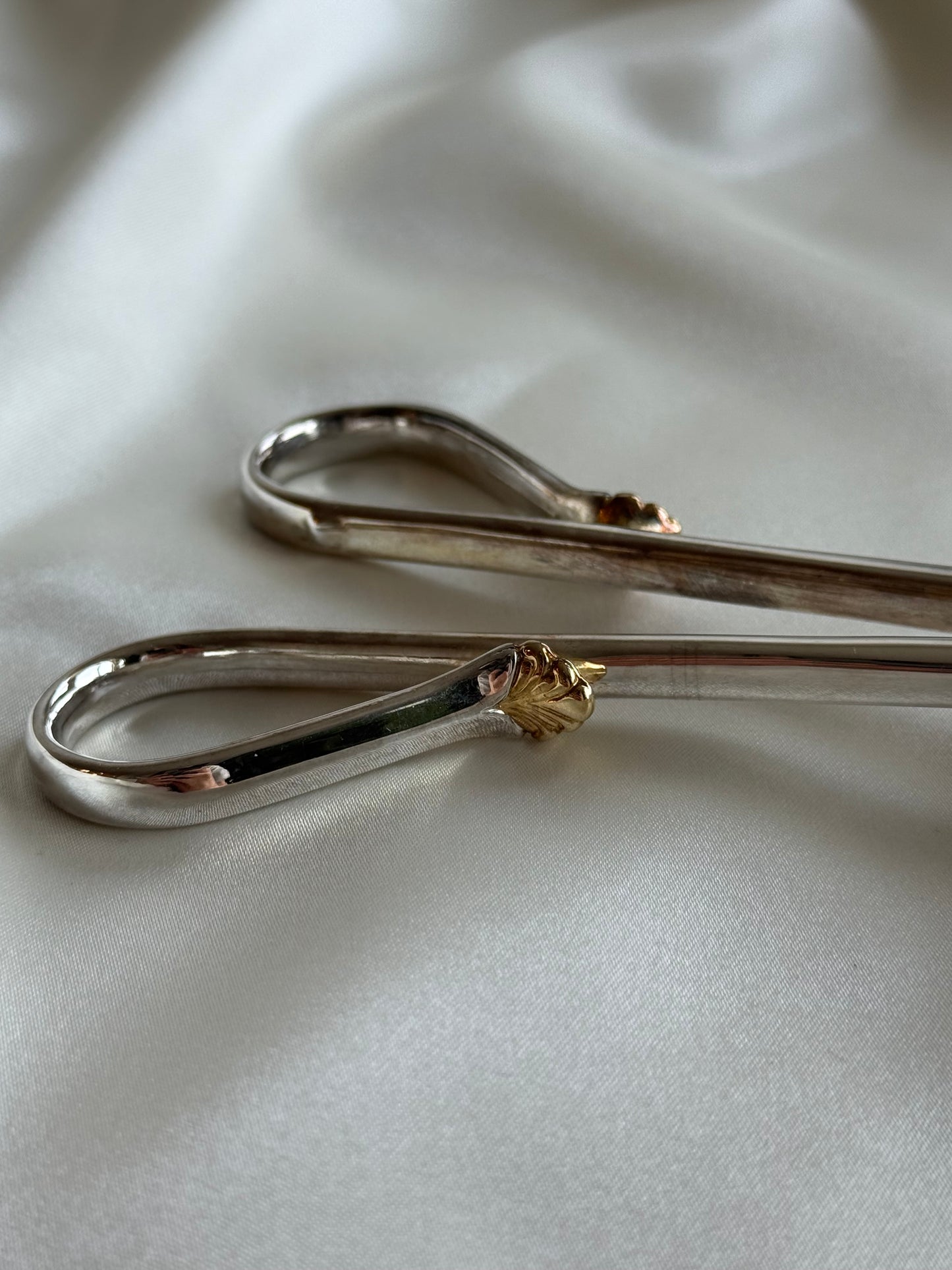 Vintage Silver-Plated Serving Tongs