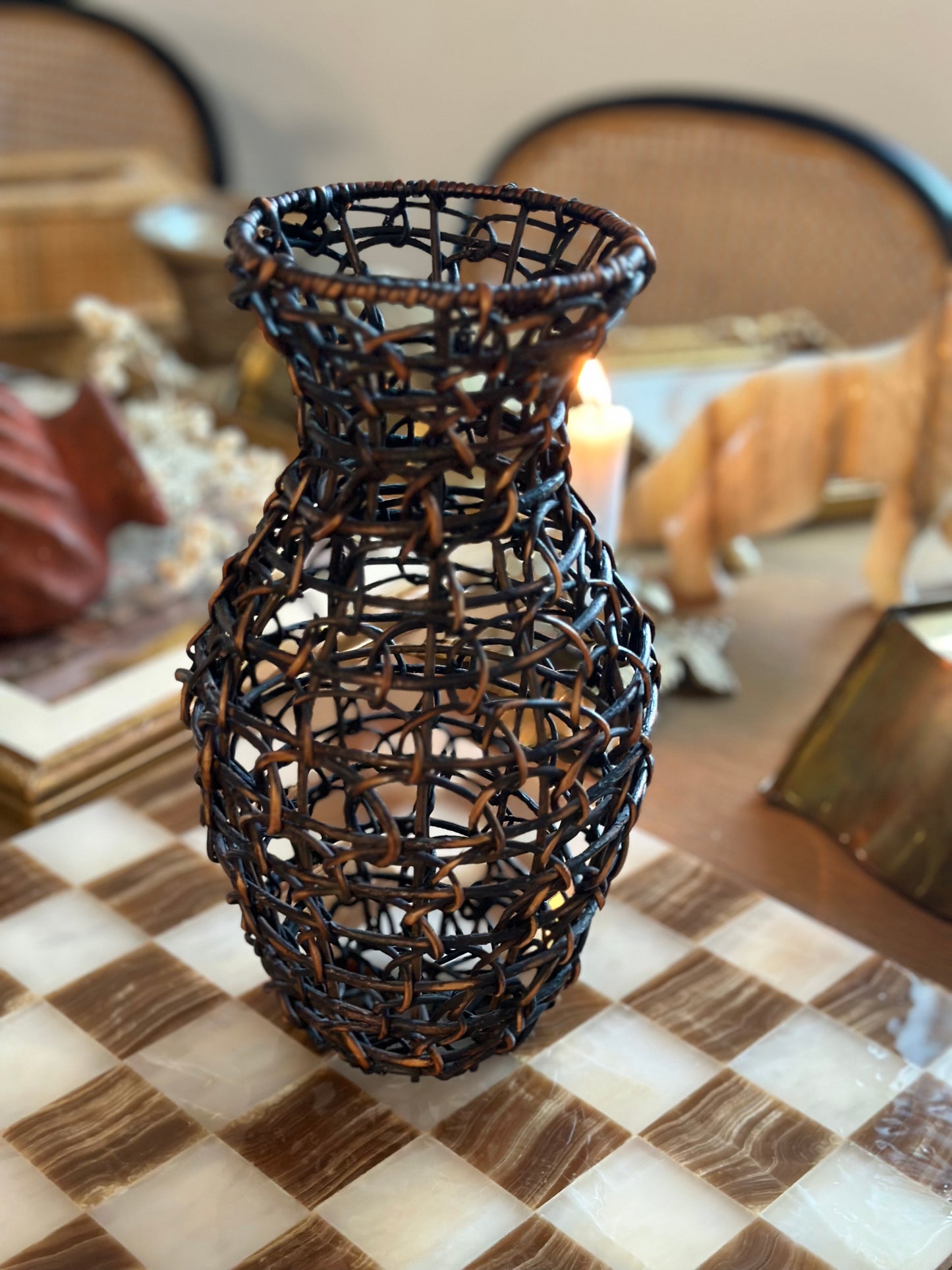 Wicker vase