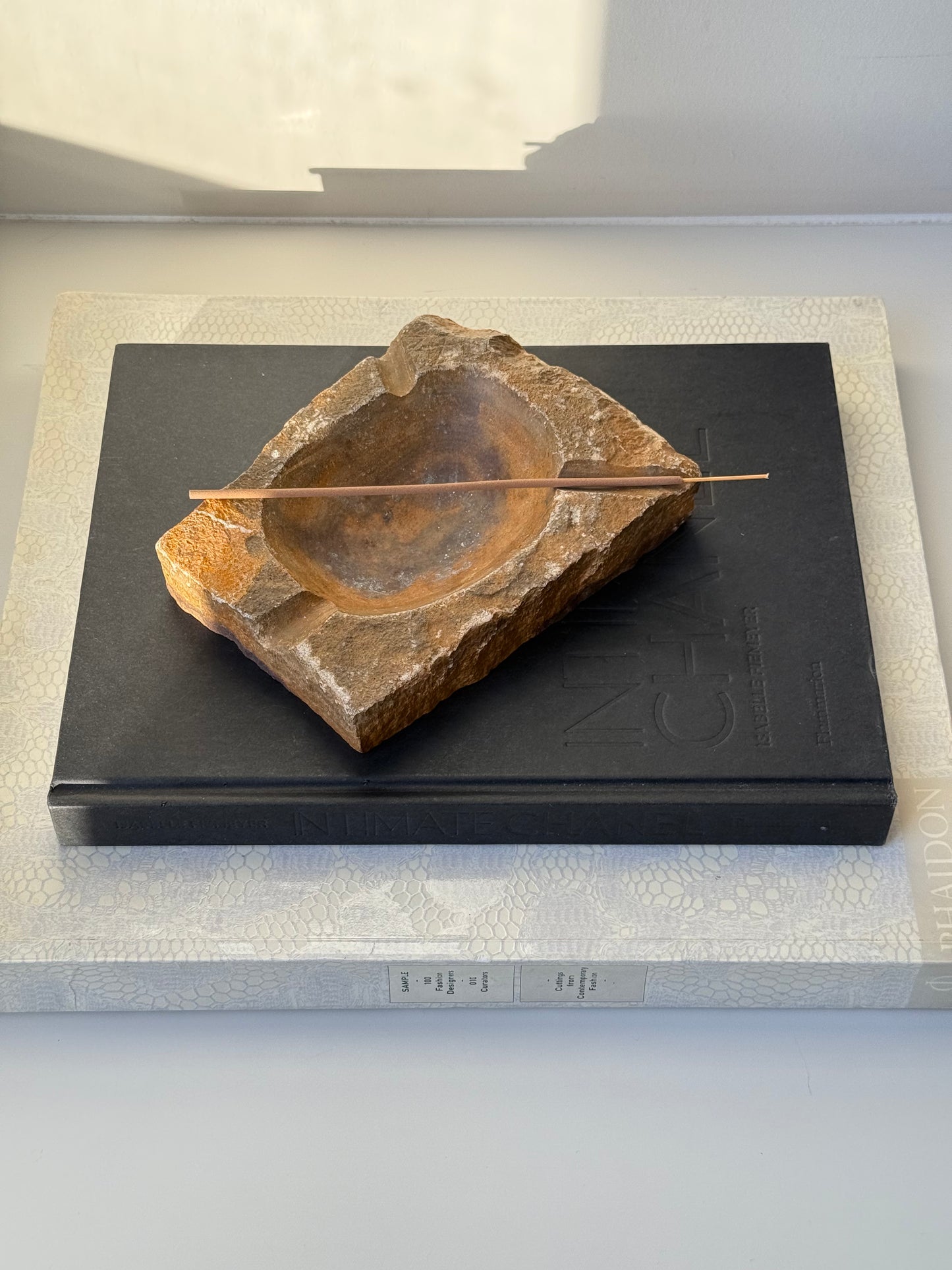 Vintage Stone Ashtray – Raw Natural Sculptural Piece