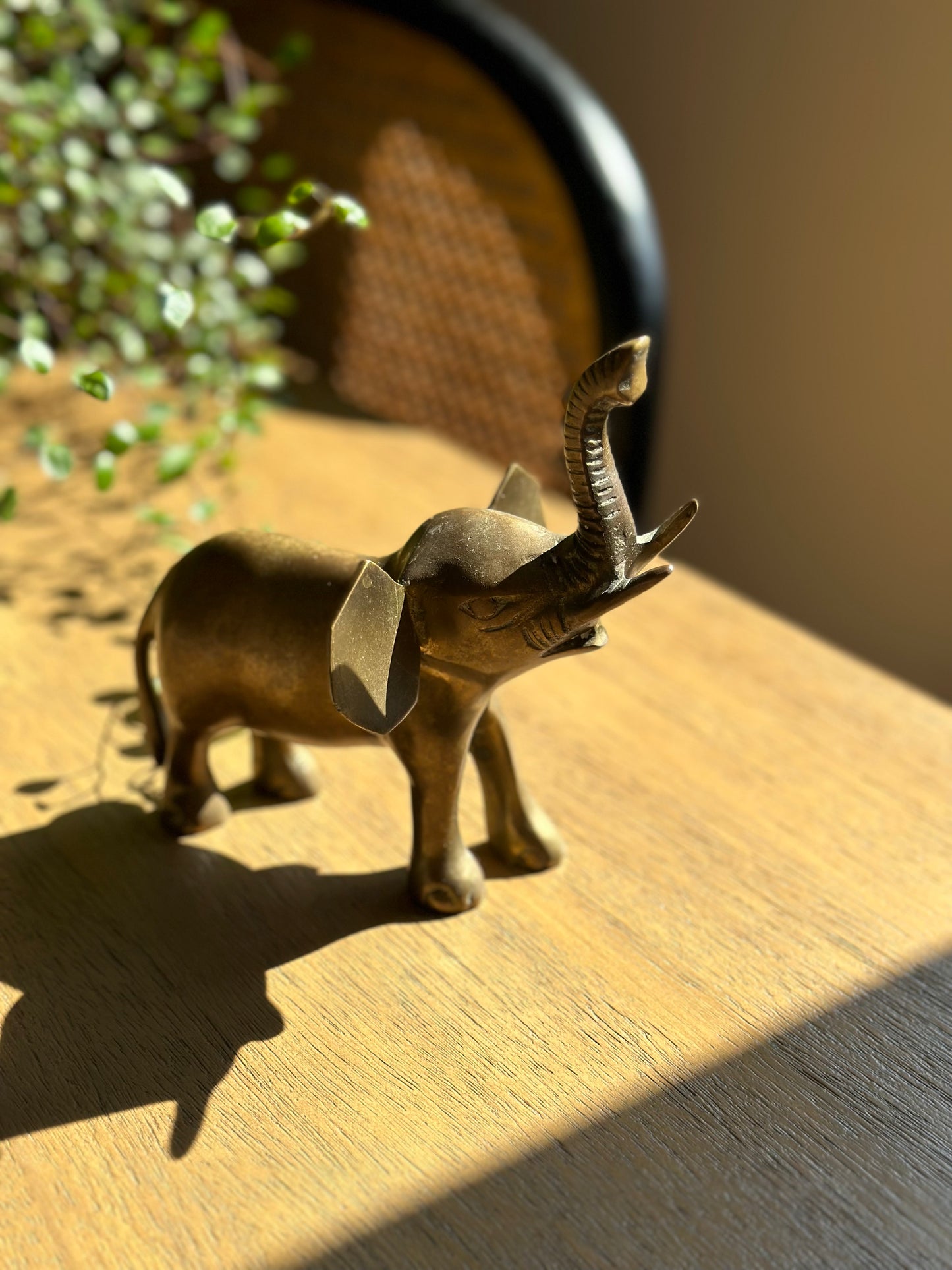 Vintage brass elephant