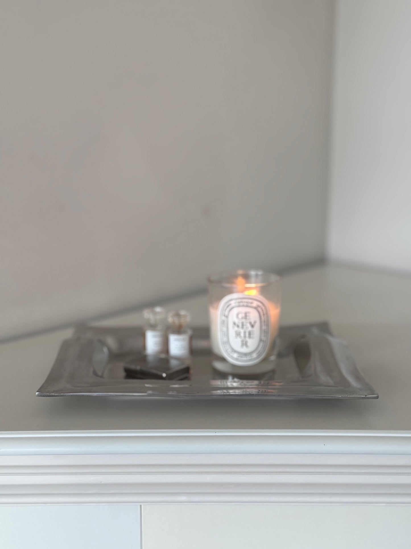 Vintage Sculptural Aluminum Tray