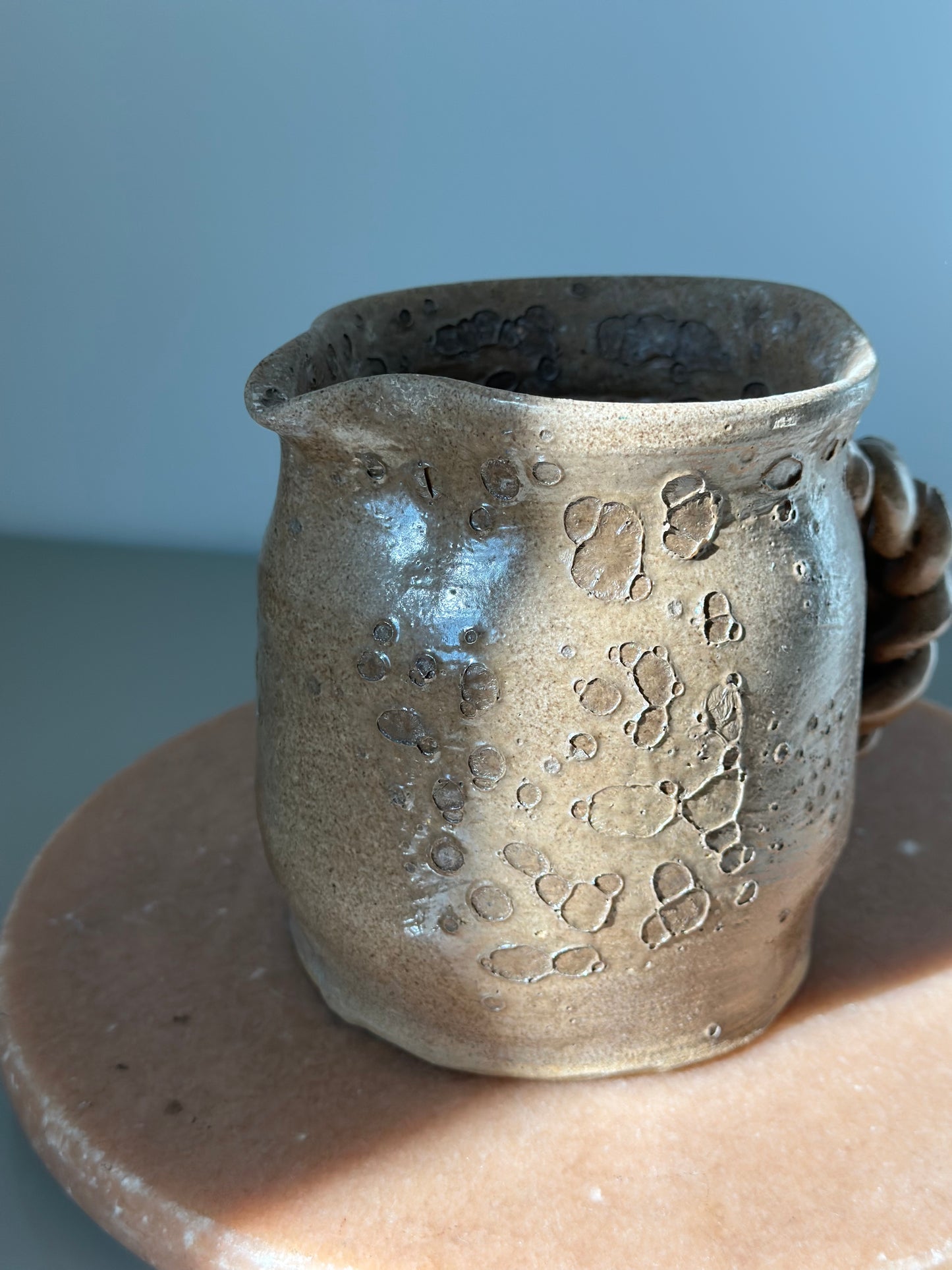 Handcrafted ceramic pitcher