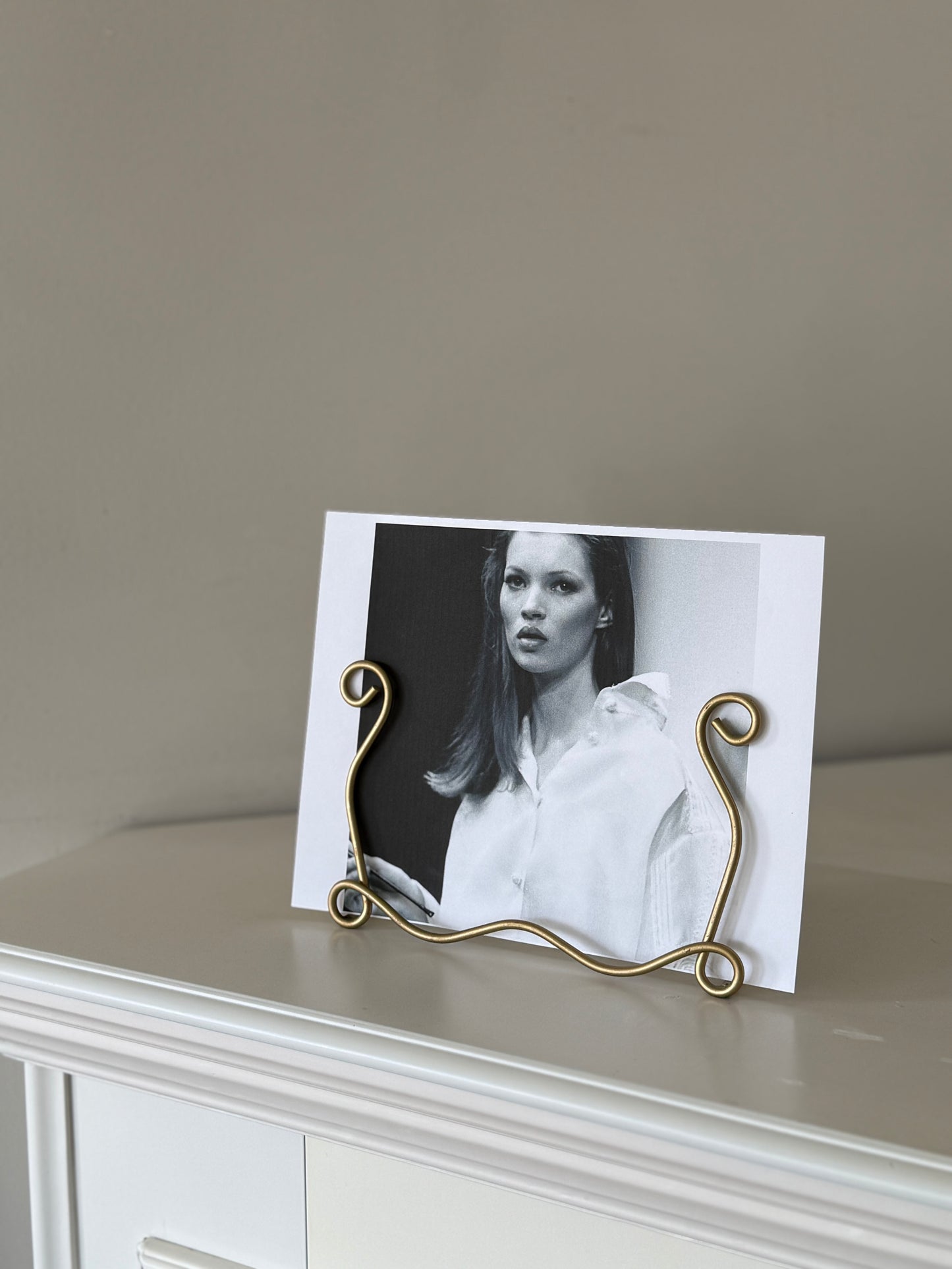 Vintage Gold Wire Display Easel