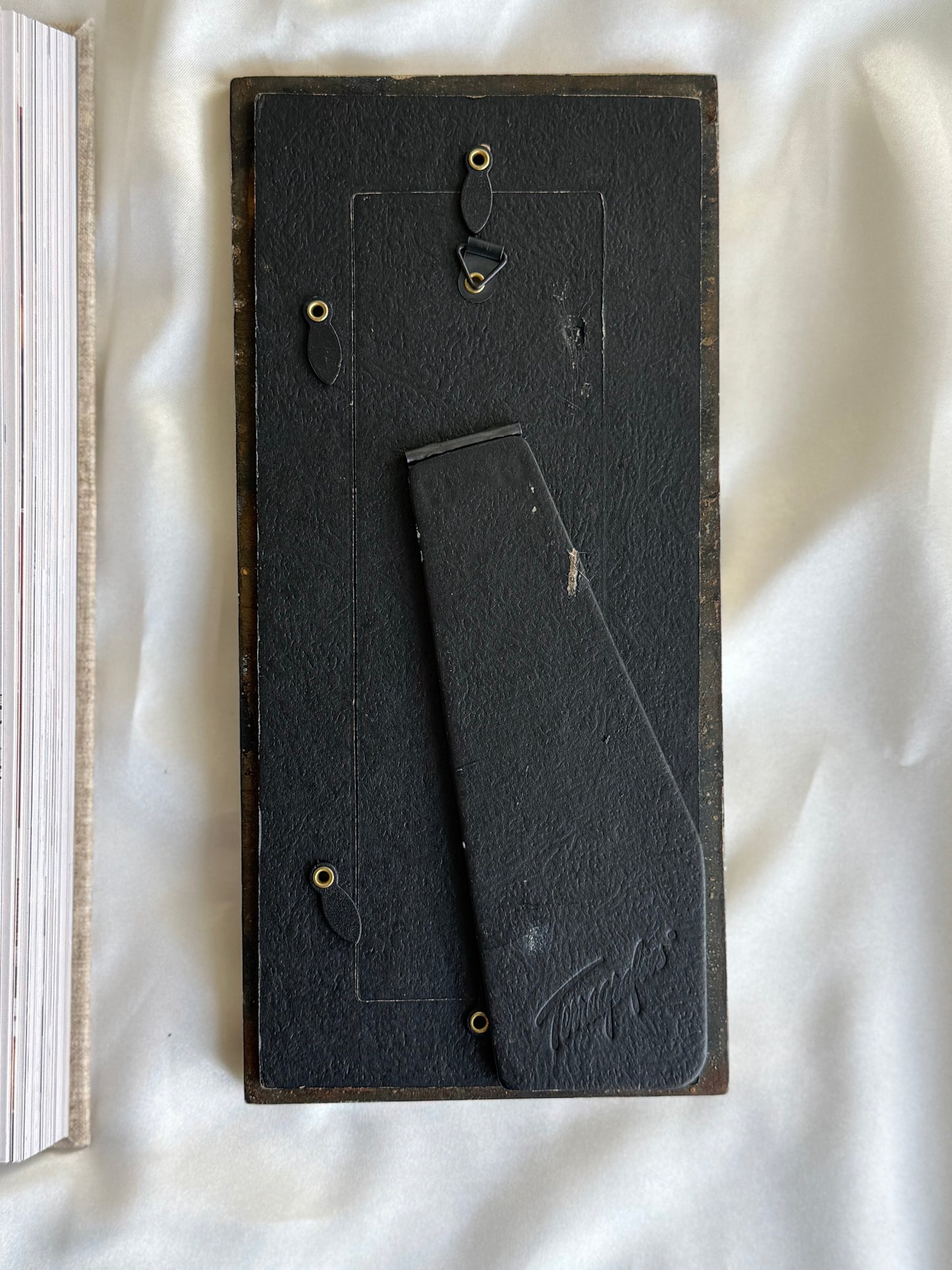 Vintage Terragrafics 3-Opening Bone Inlay Frame
