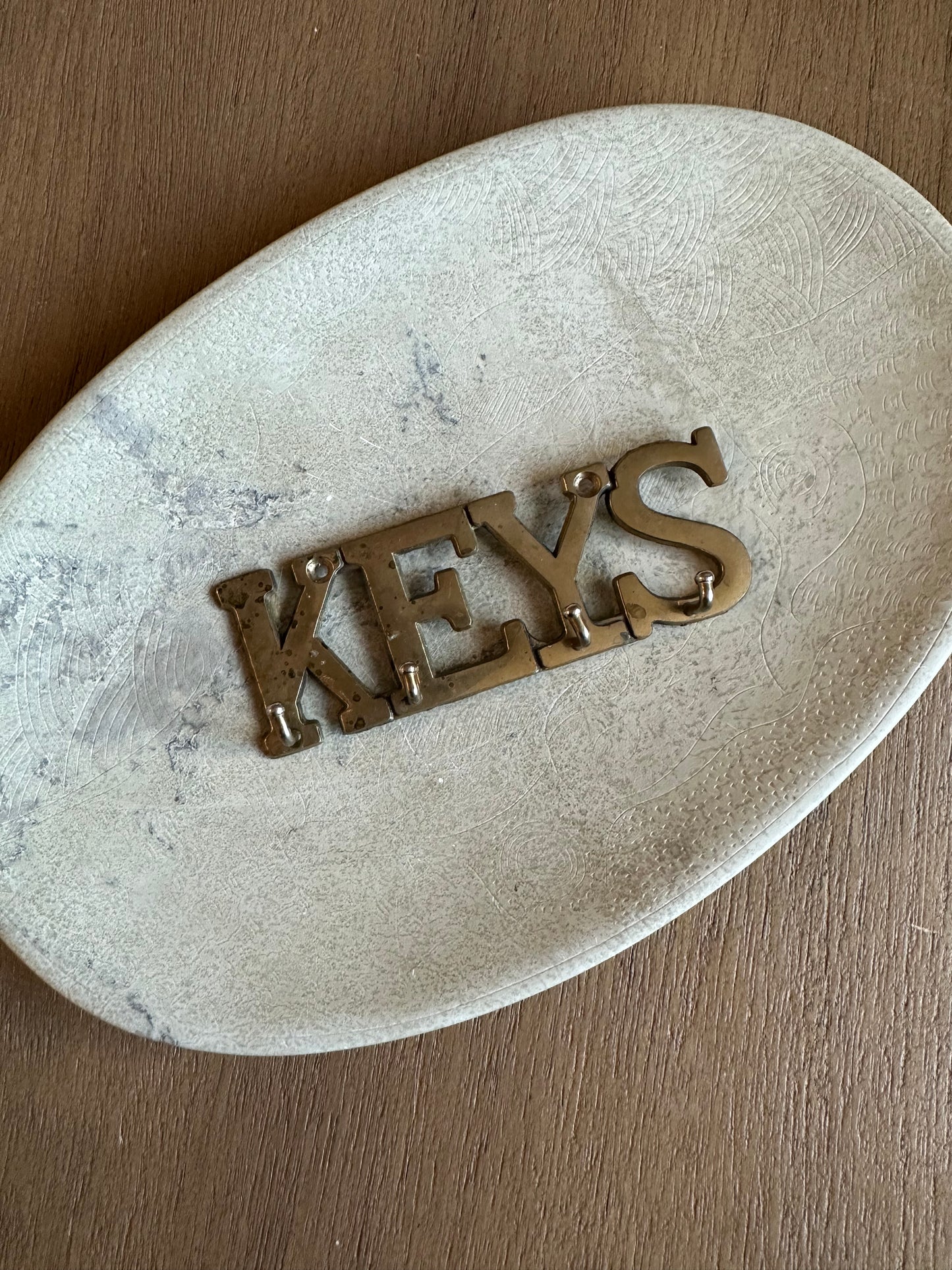 Brass keys hook