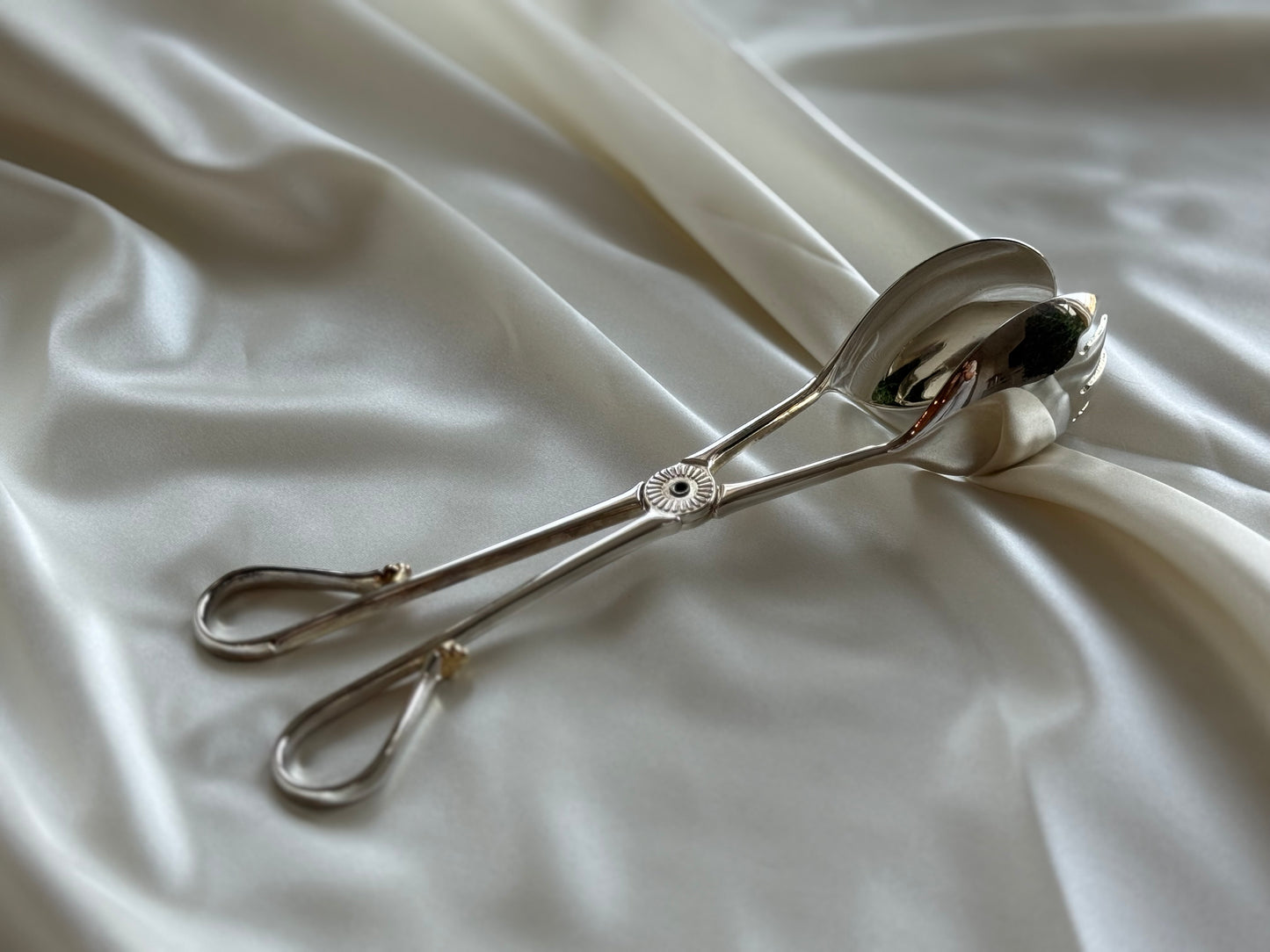 Vintage Silver-Plated Serving Tongs