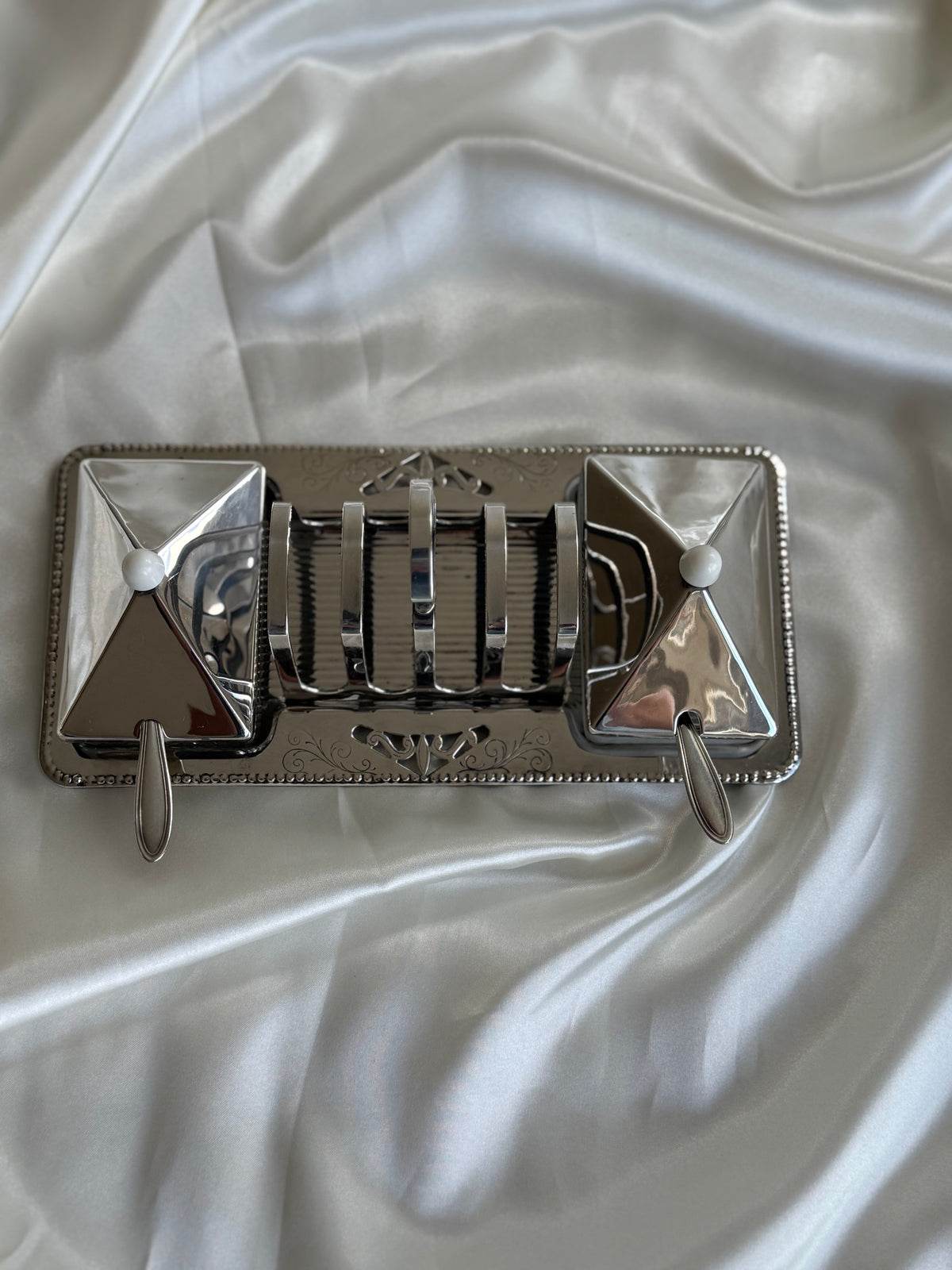 Vintage English silver plated breakfast serving set