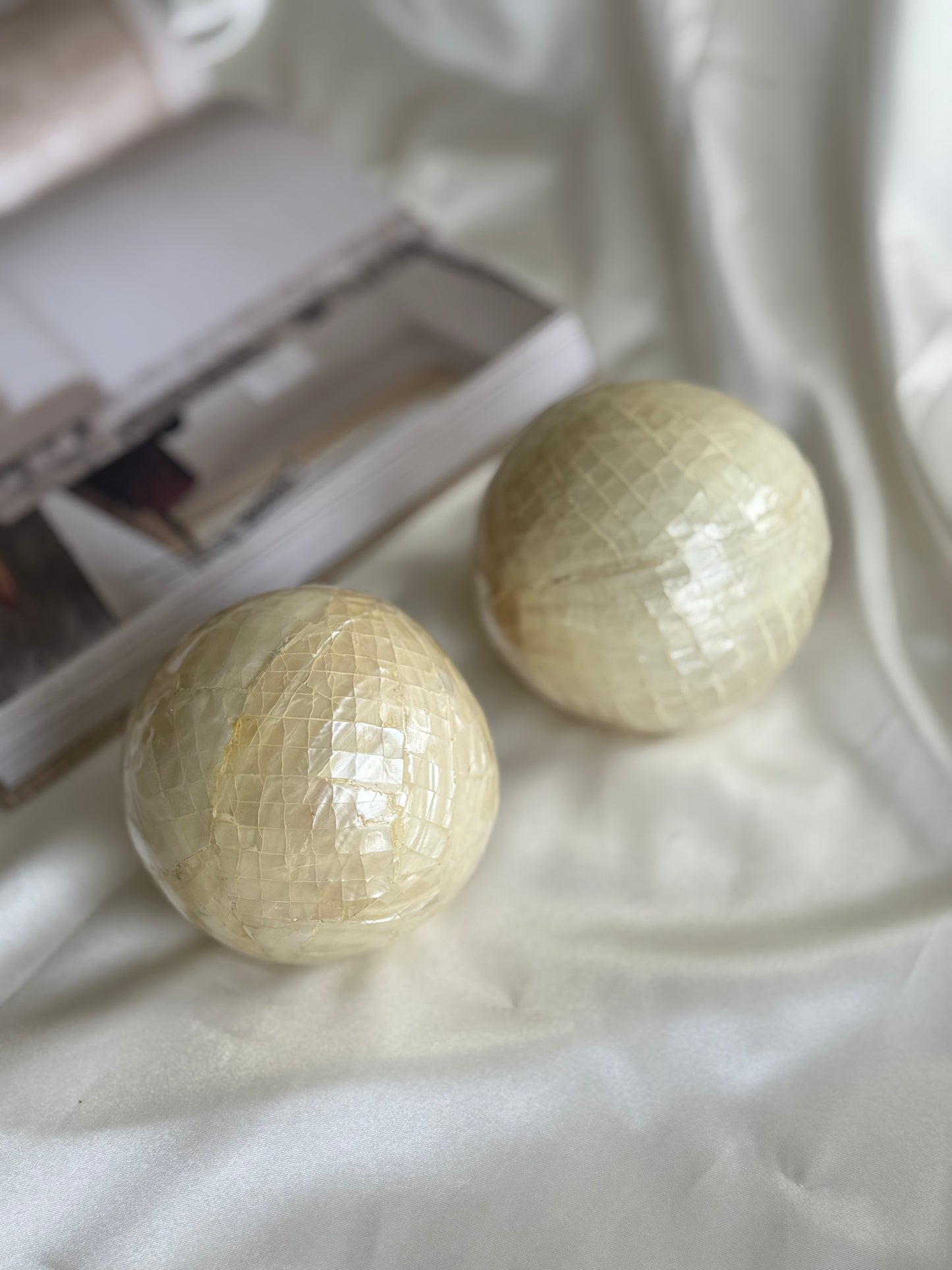 Handcrafted Capiz Shell Decorative Spheres