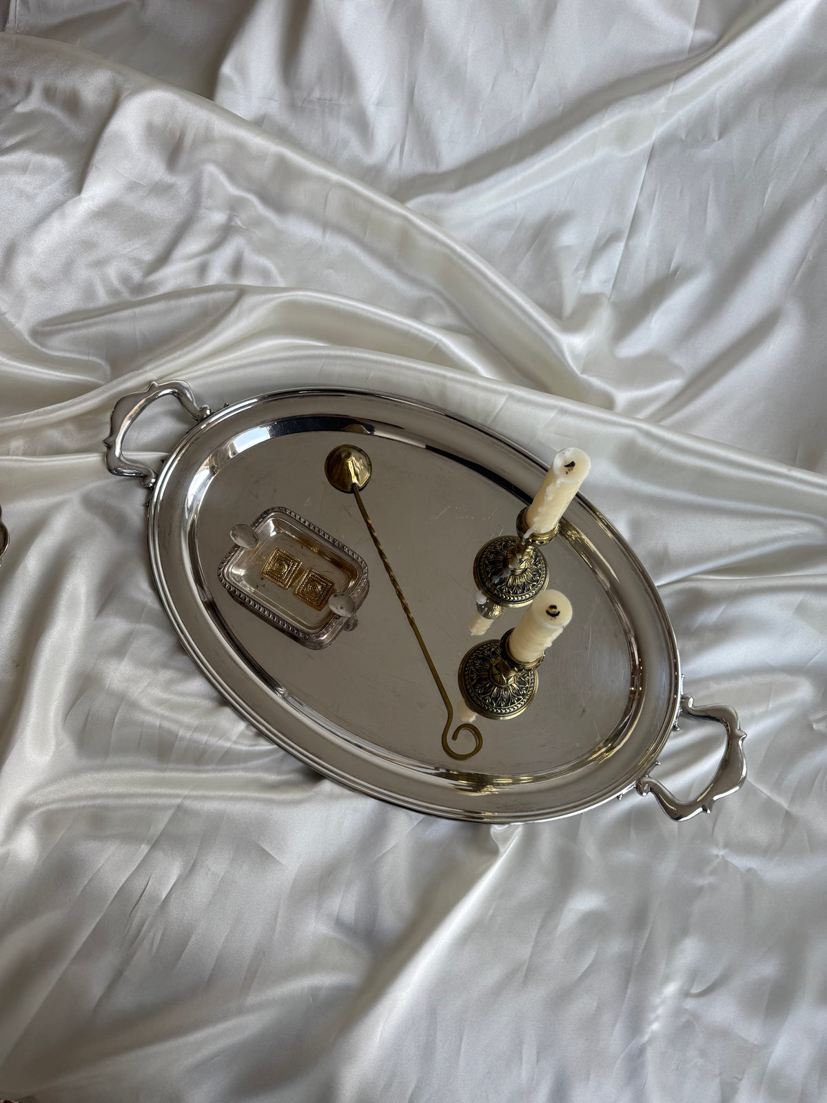 Vintage Silver Plated Miniature Ashtray / Trinket Dish