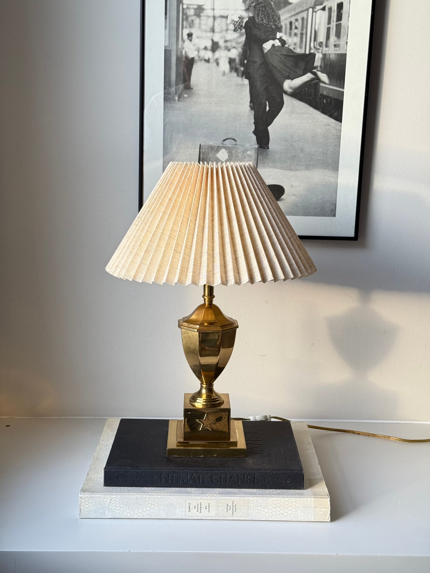 Vintage solid brass lamp