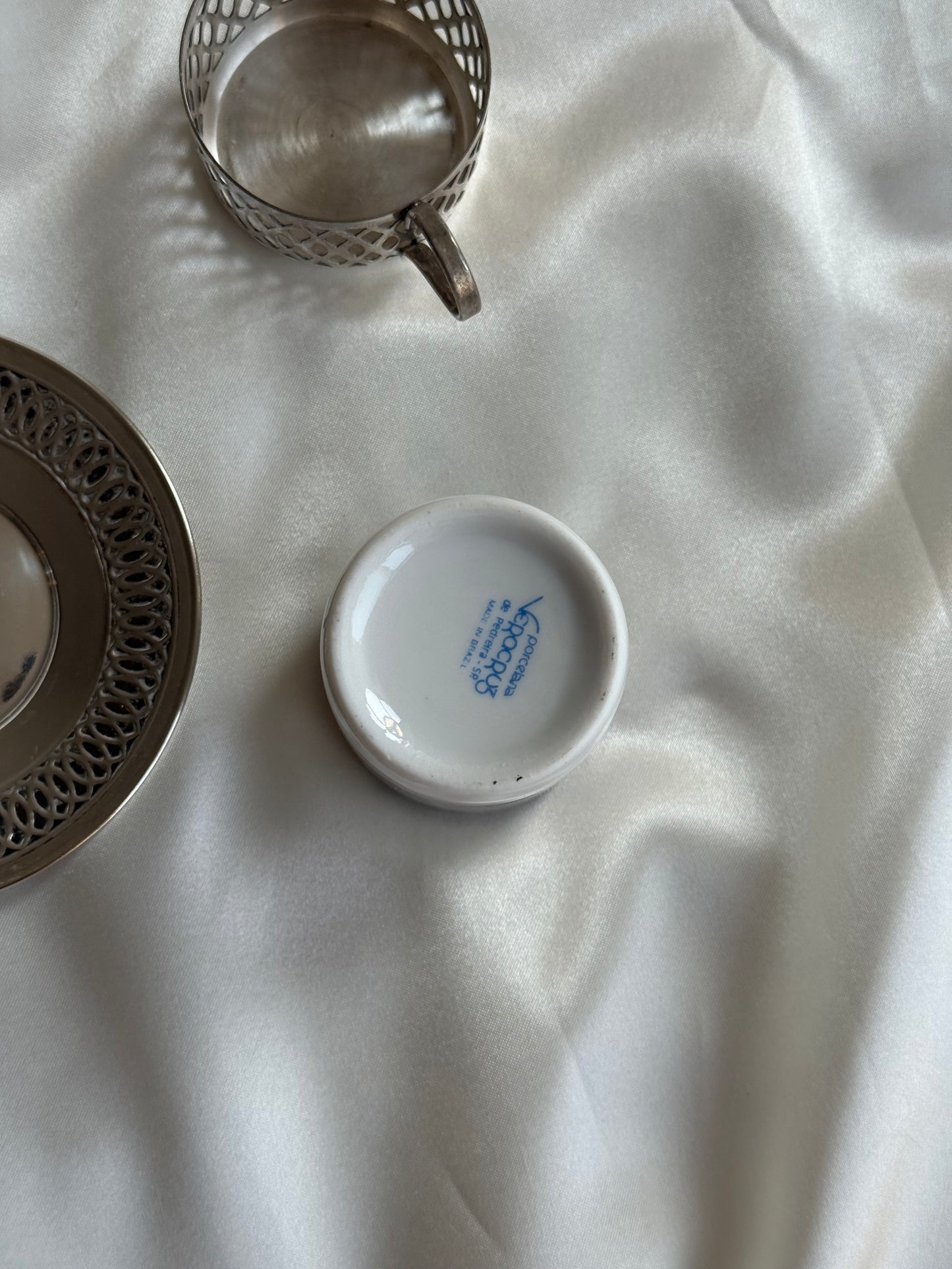 Vintage Silver-Plated Espresso Set — Set of 6