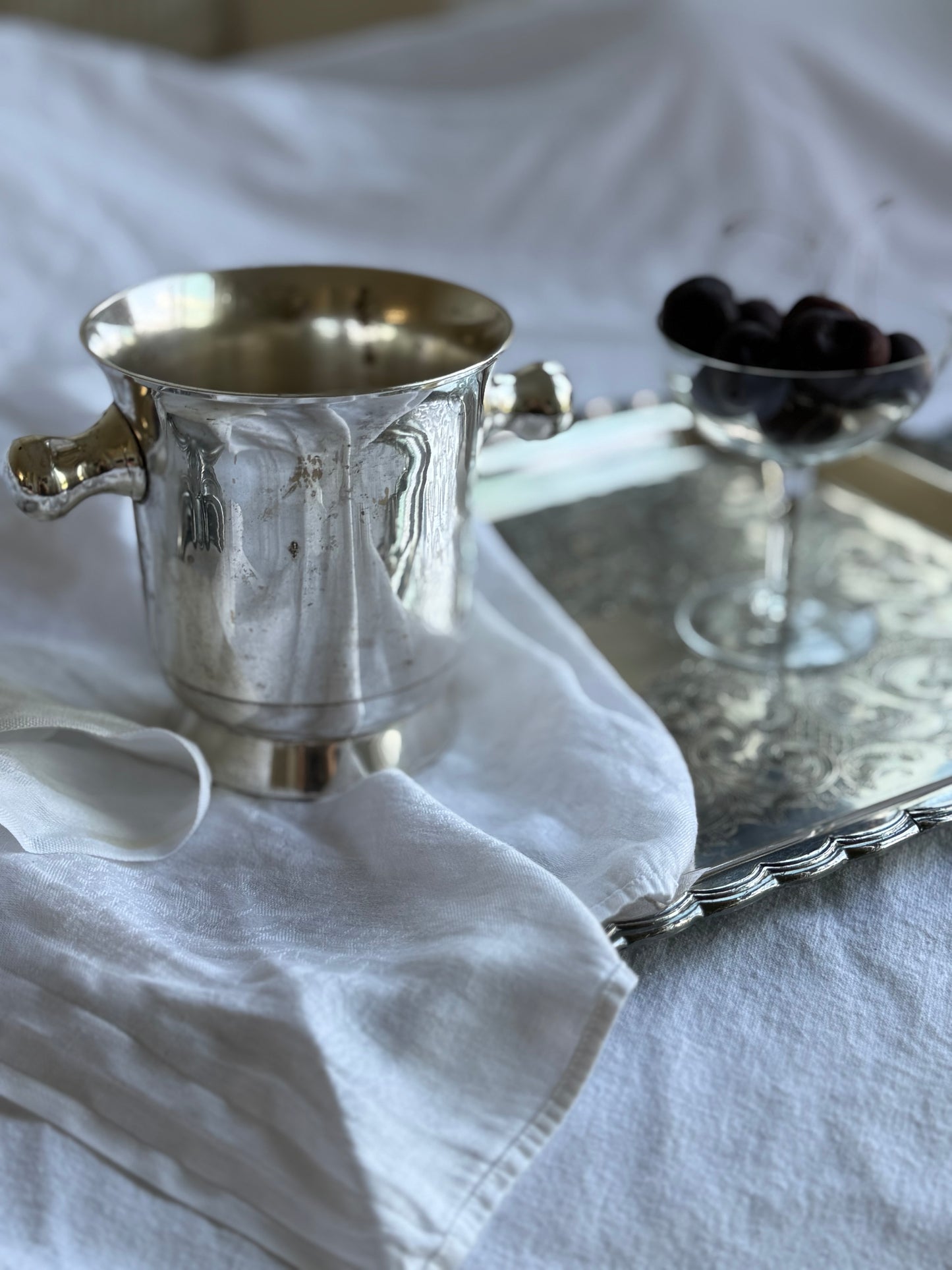 Vintage Silver-Plated Champagne Cooler