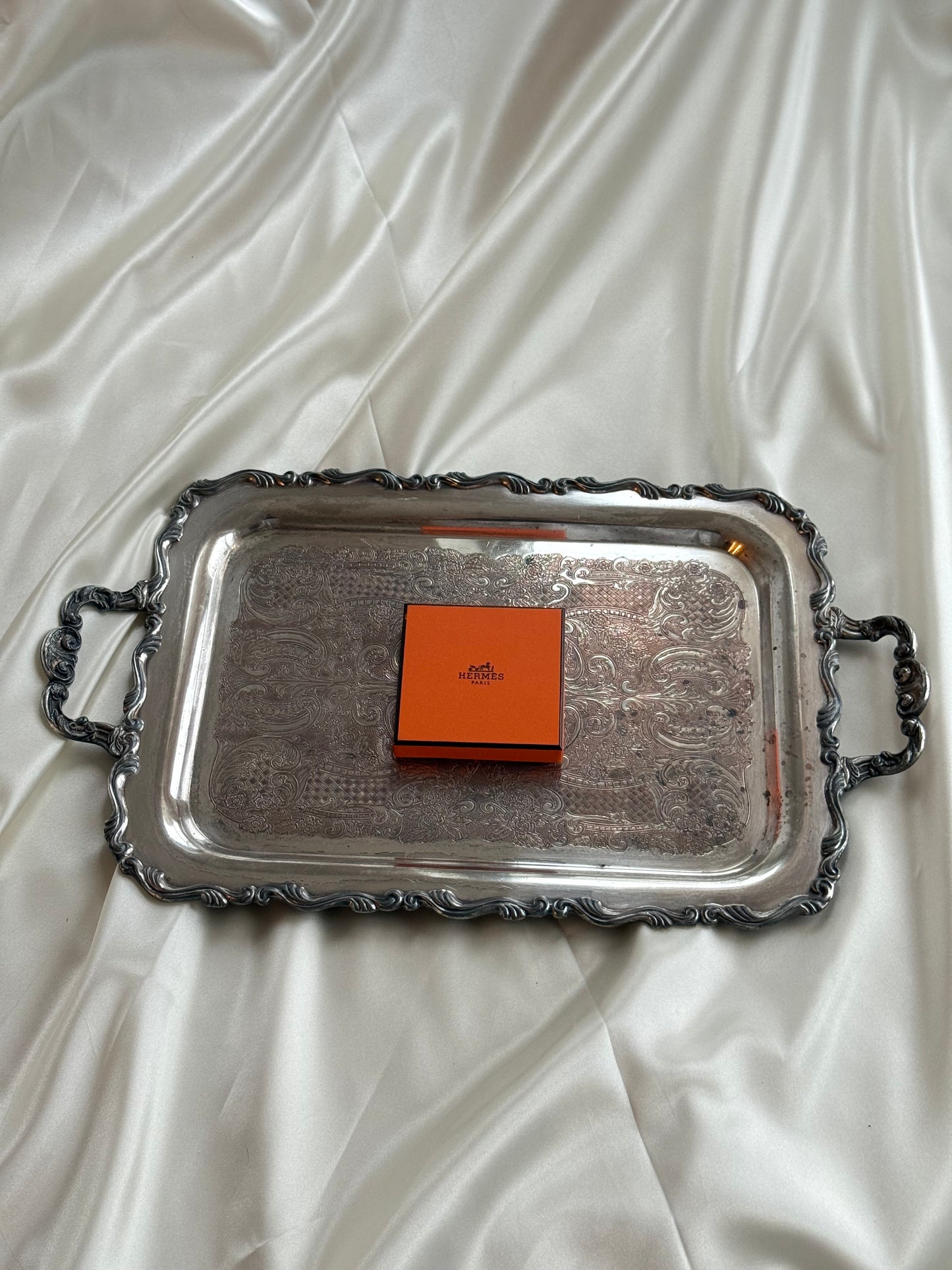 Medium size Silver Plated serving tray