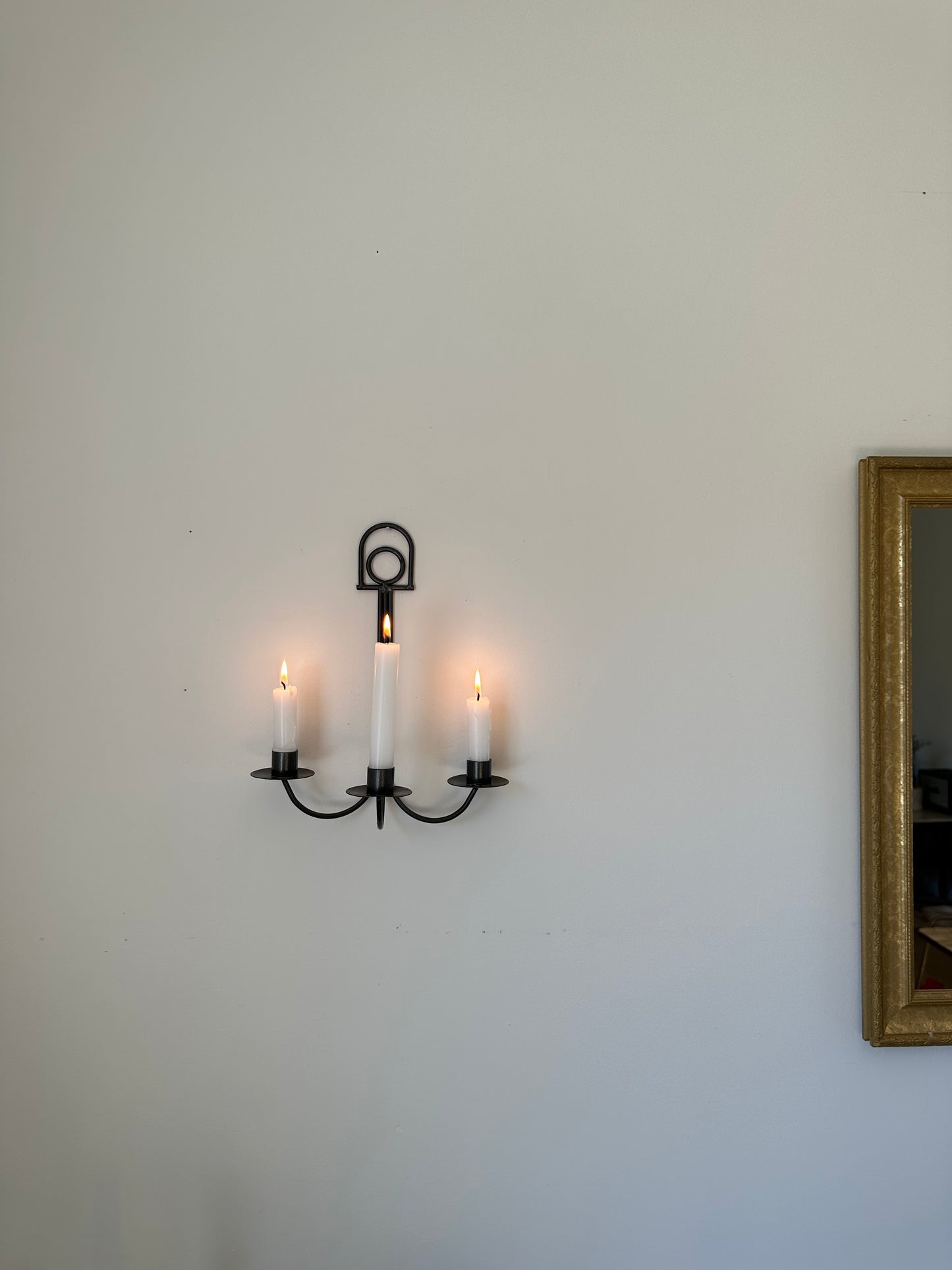 Three arm wall candelabra