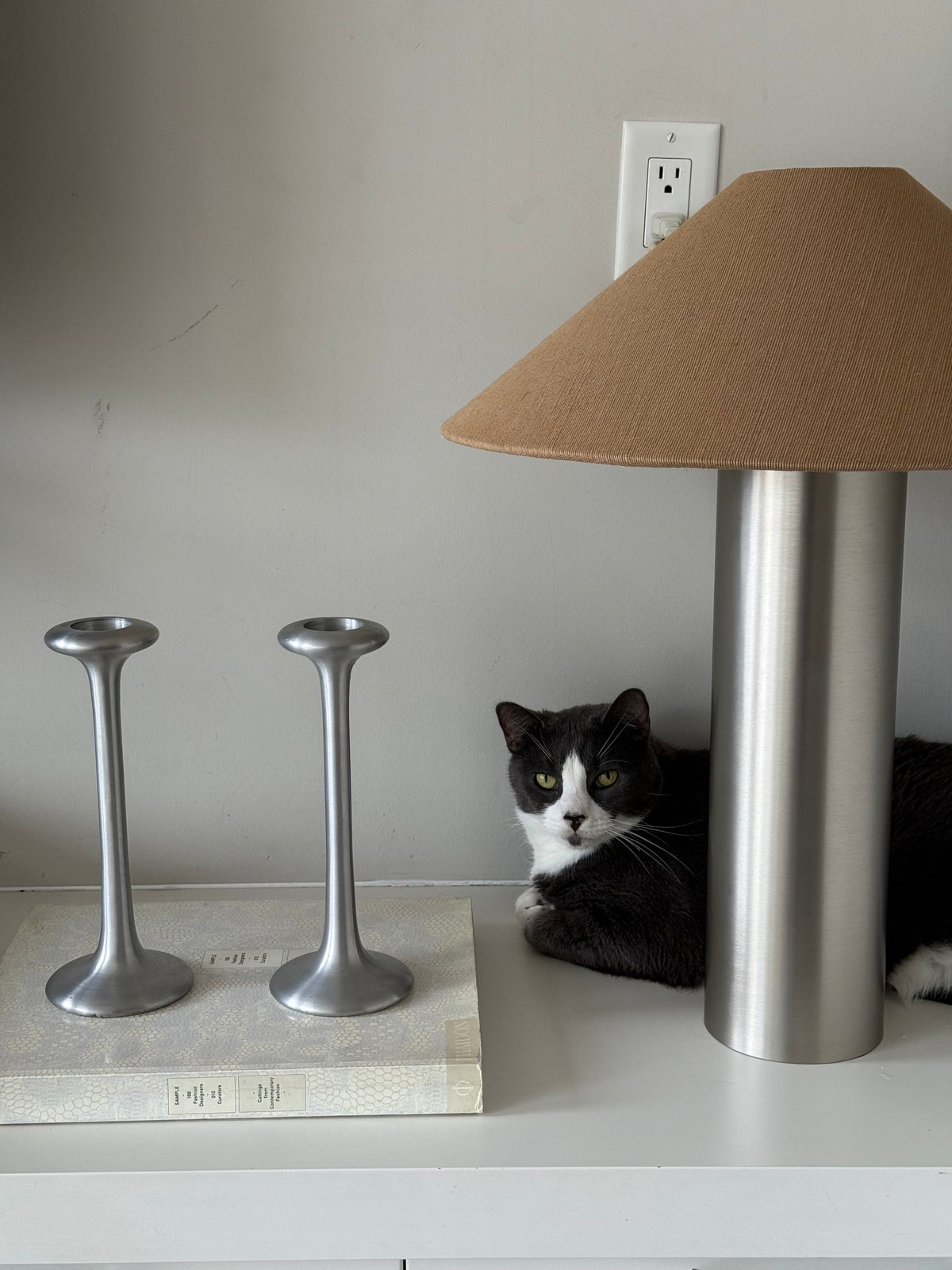 Vintage IKEA PS Swedish Pewter Candlesticks by Carl Öjerstam | Set of Two | Scandinavian Design