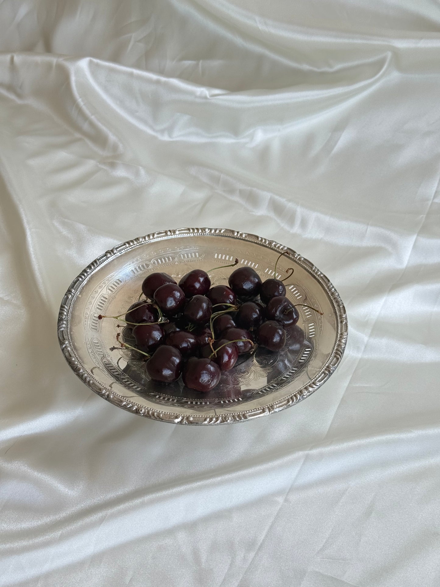Vintage Silver Plated Pedestal Bon Bon Dish