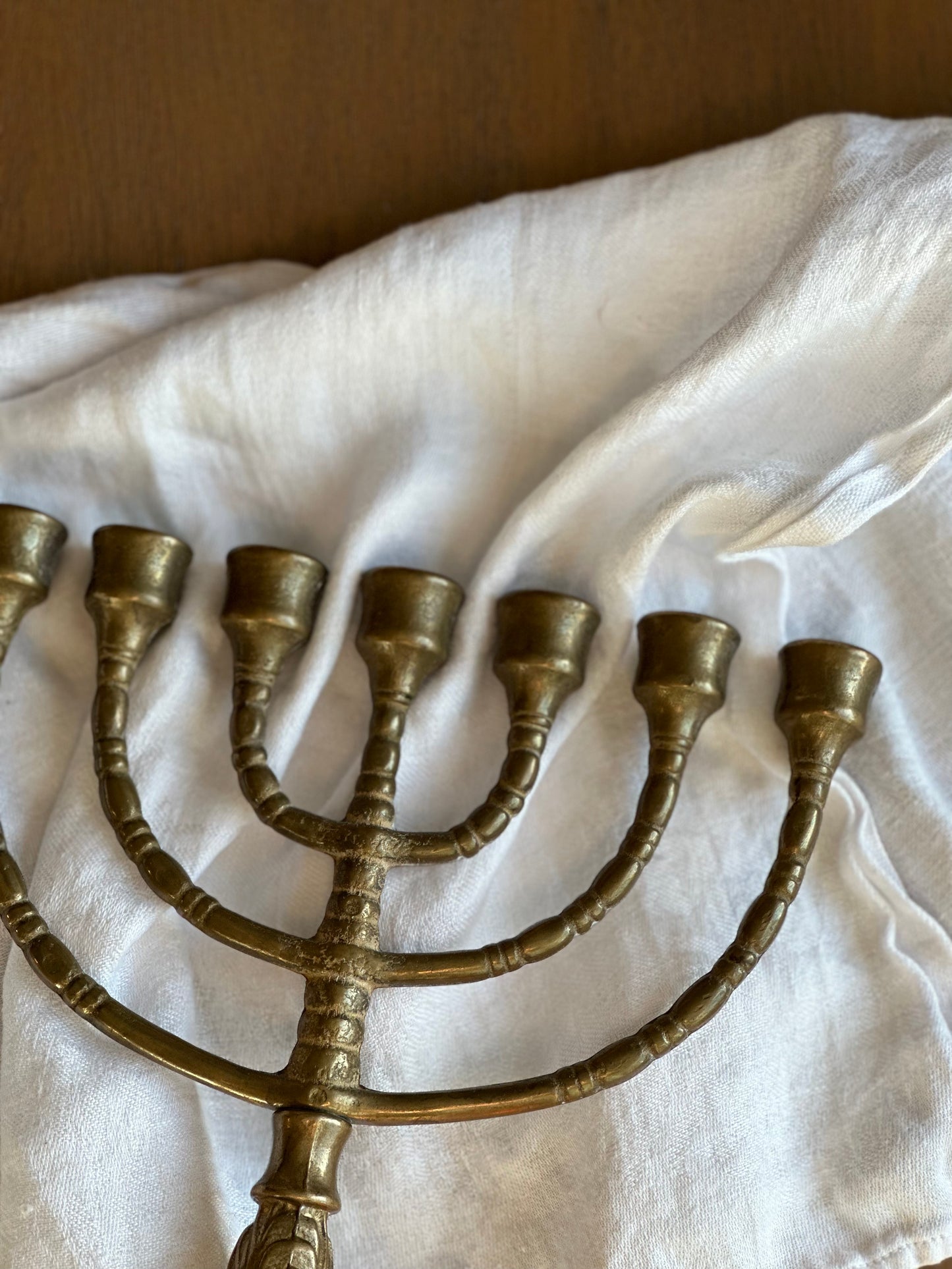 Brass candelabra