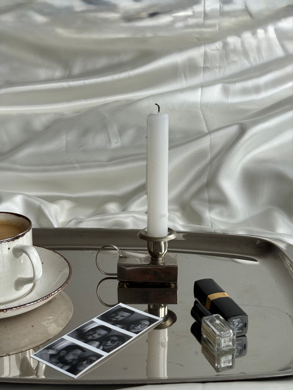 Vintage Metal Matchbox Candle Holder